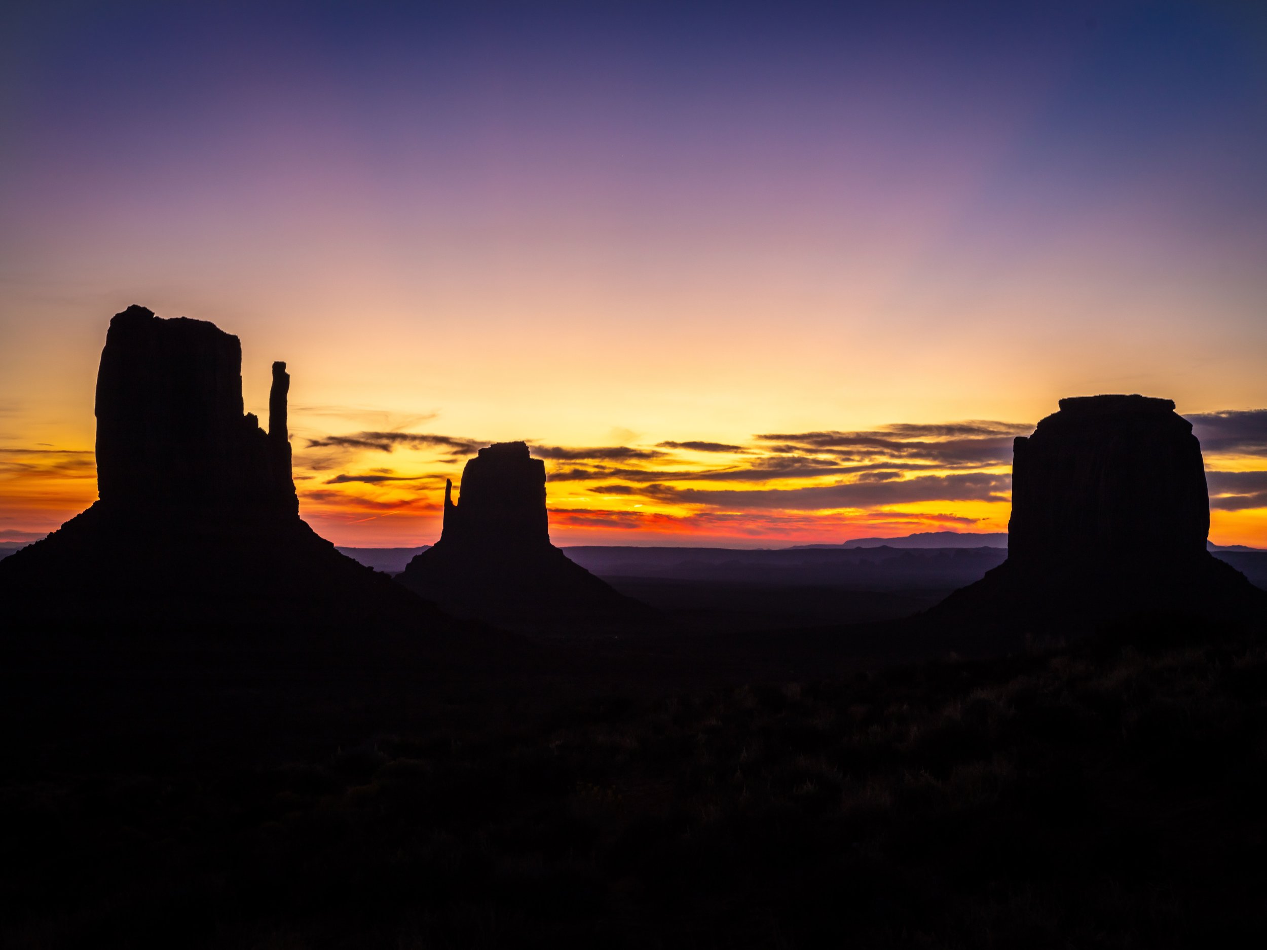 Monument Valley Silhouette Navajo Nation