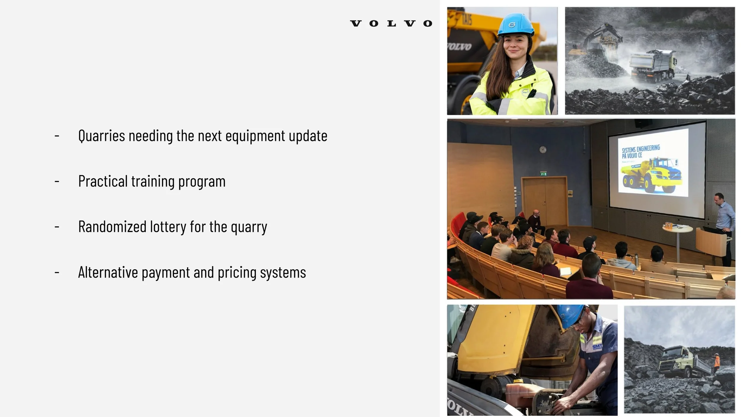 Programme ideas: Practical entry points i.e. training, lottery access, alternative pricing