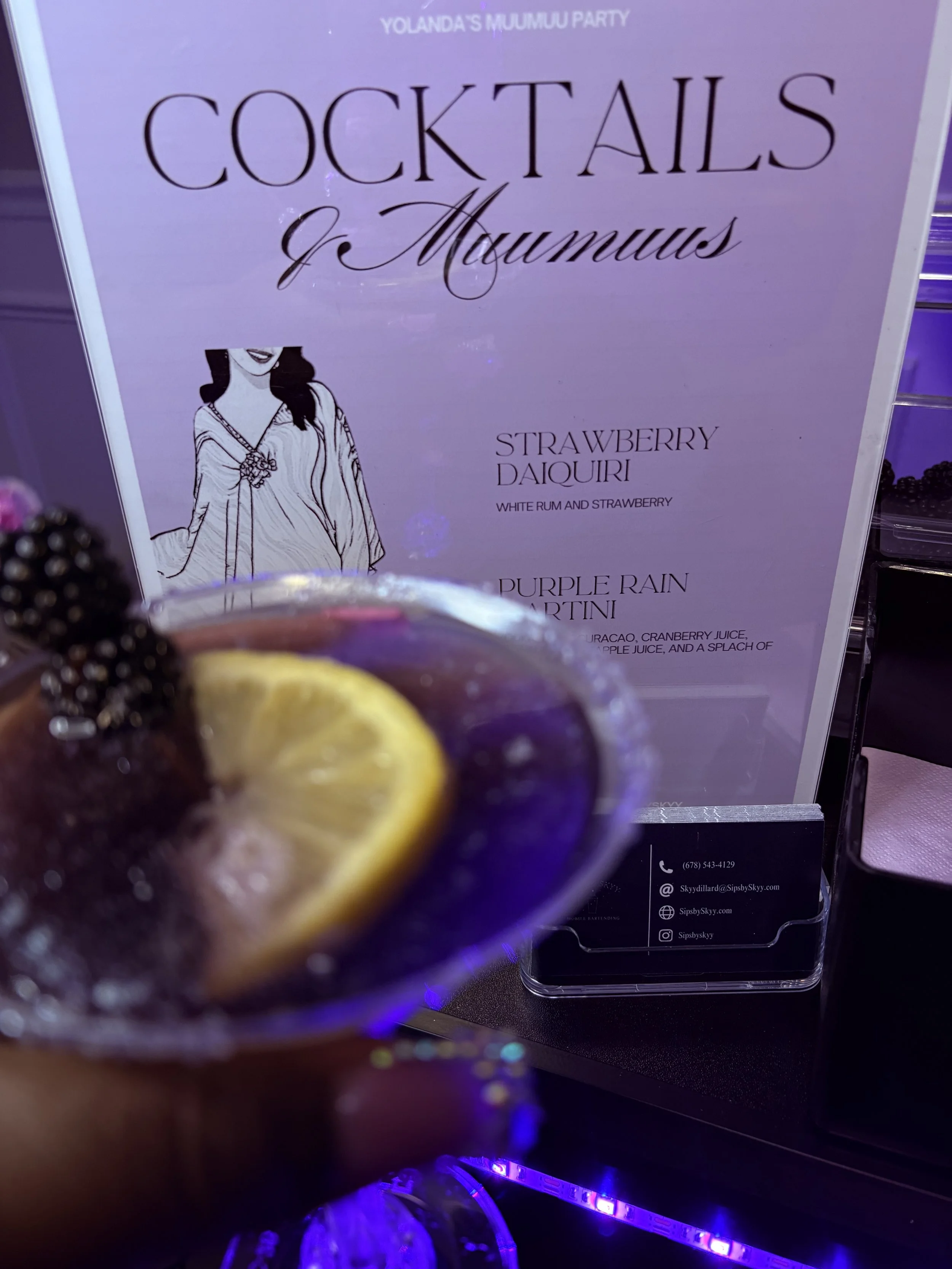 Purple Rain Martini