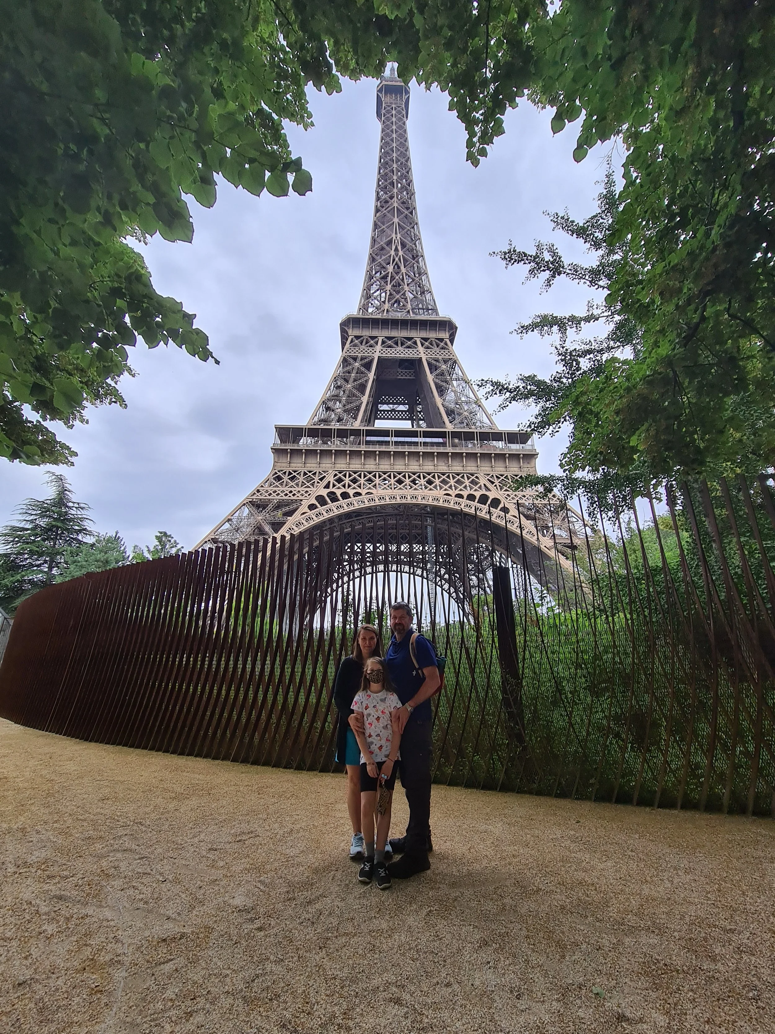 Paris with my family - my mom, dad, and sister. 