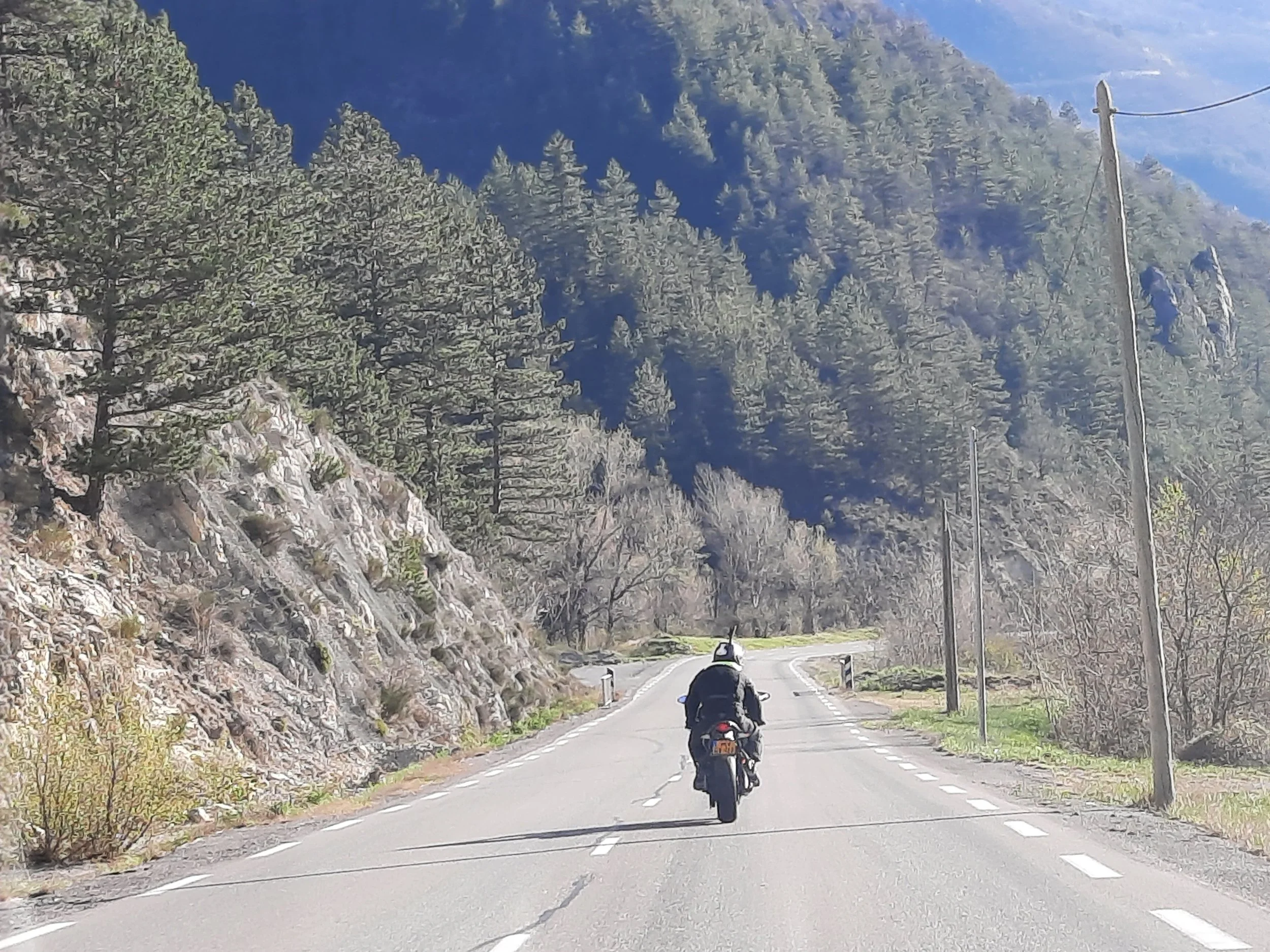 Riding the open road in France