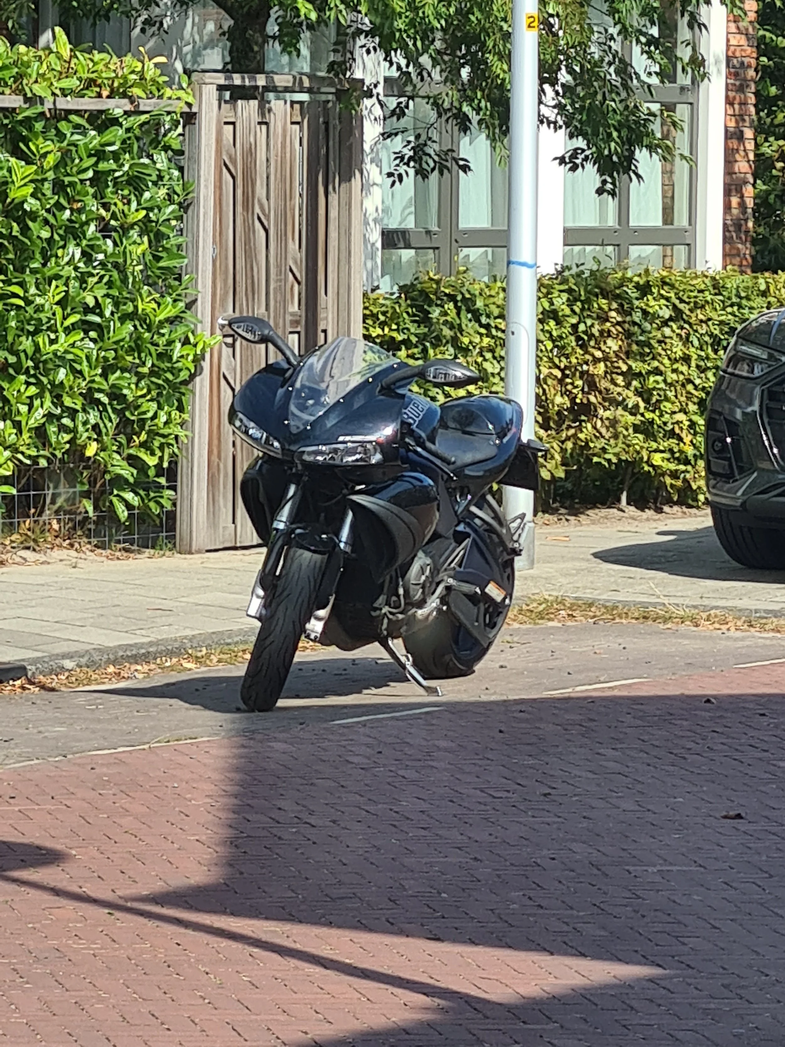 In front of our house - Netherlands