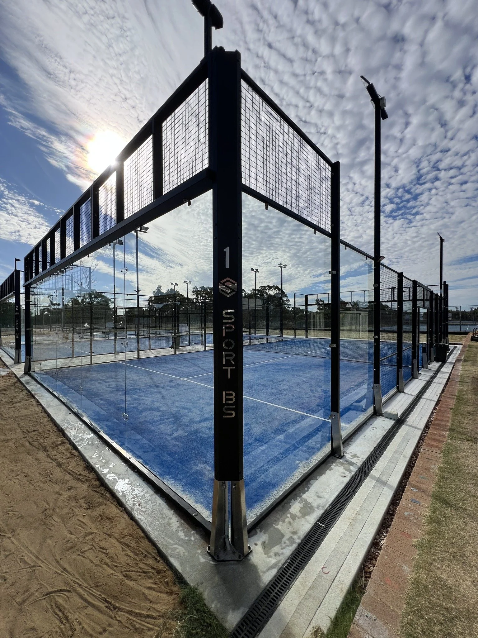 Padel and tennis court cleaning commercial window cleaning
