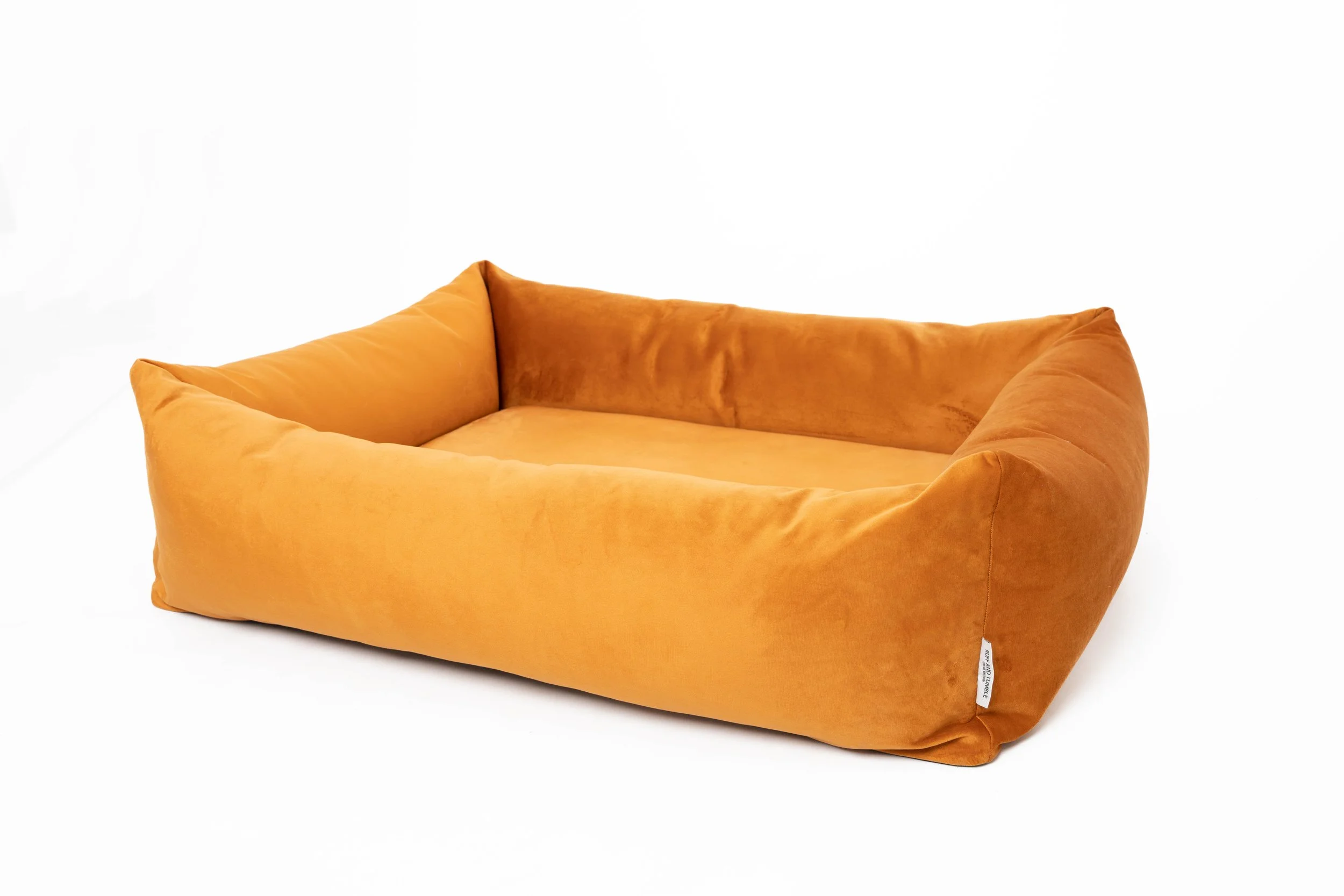 Burnham Bolster Velvet Bed