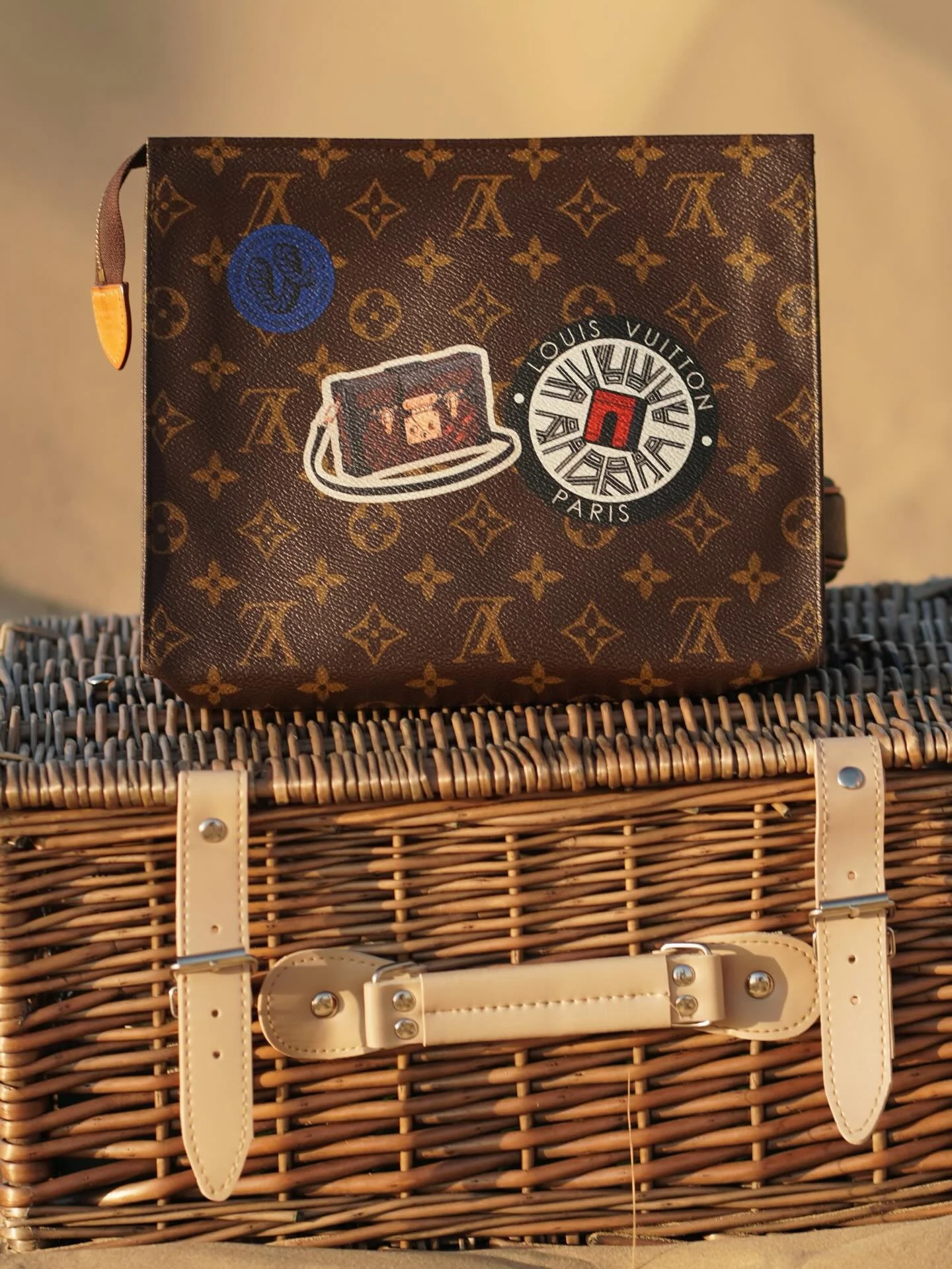 Travel stamps, iconic canvas, and a story behind every patch. 

The Pochette Toilette World Tour Edition &gt; not just a piece, but a journey.

DM us to shop!

#worldtour #luxurybags #highendfashion #authenticluxury