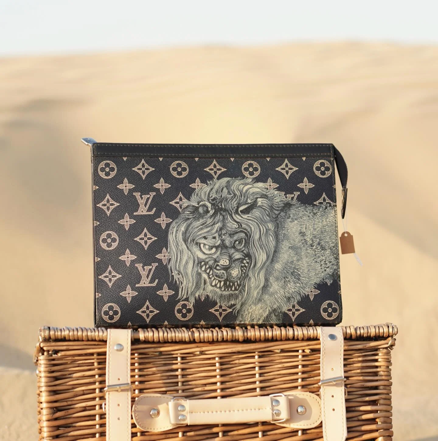 Pochette Voyage MM Chapman Brothers Edition. 

A rare collector&rsquo;s piece you almost never see &gt; bold, artistic, and highly sought-after.

DM us now to secure this limited gem before it&rsquo;s gone.

#rarefind #collectorpiece #luxurydubai #et