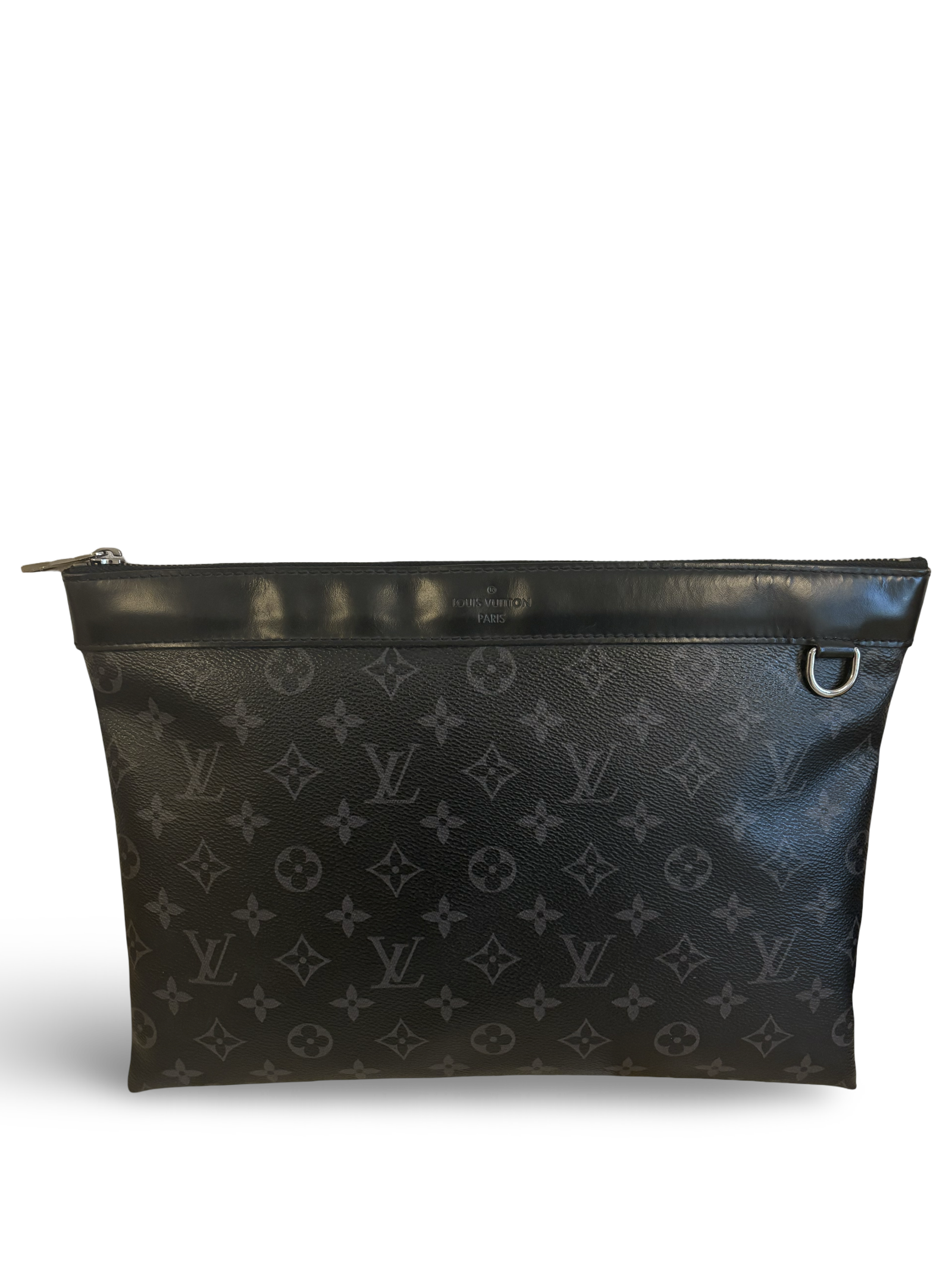 Louis Vuitton Eclipse Discovery Pochette Black Monogram Clutch Bag