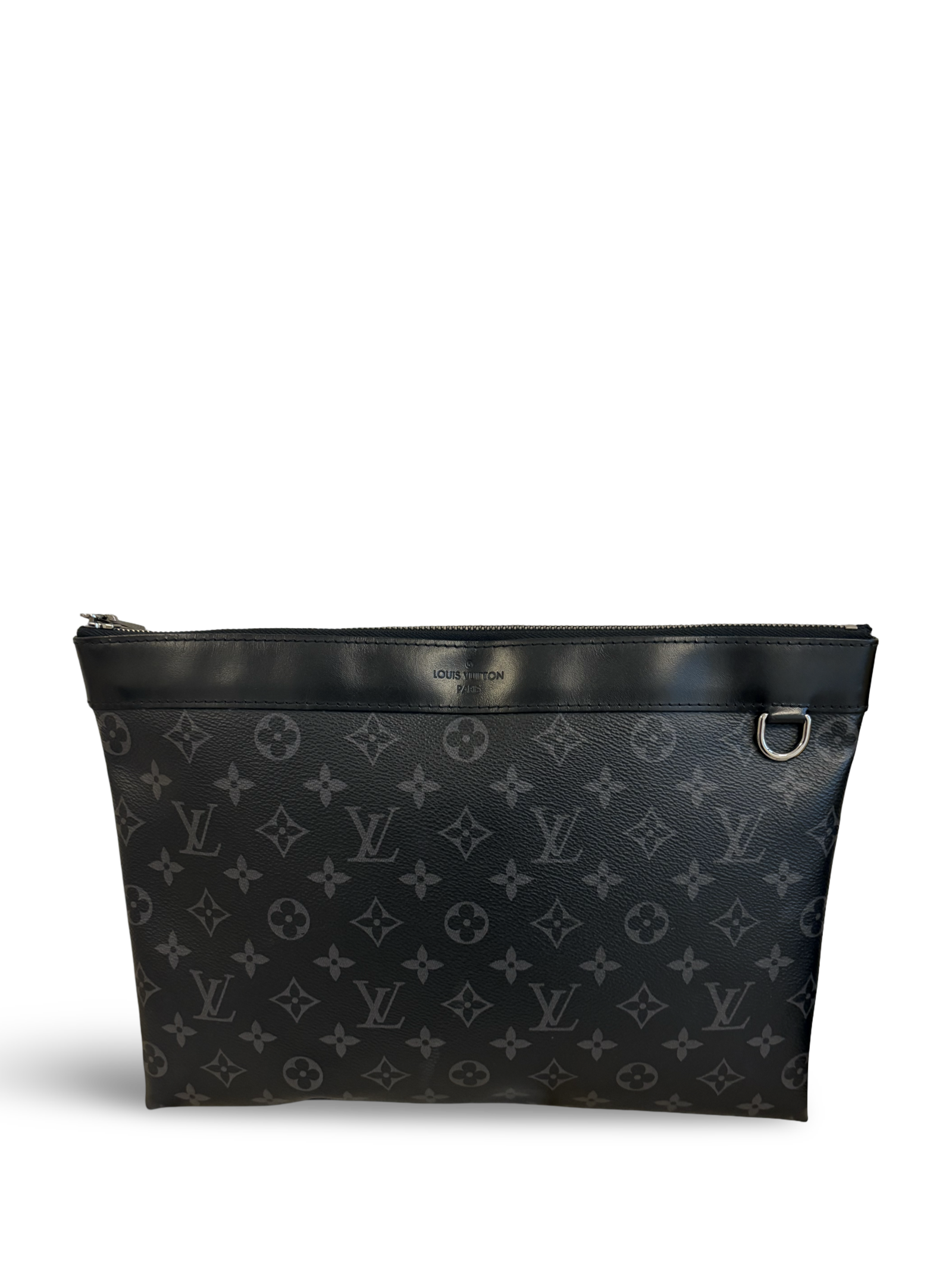 Louis Vuitton Eclipse Discovery Pochette Black Monogram Clutch Bag