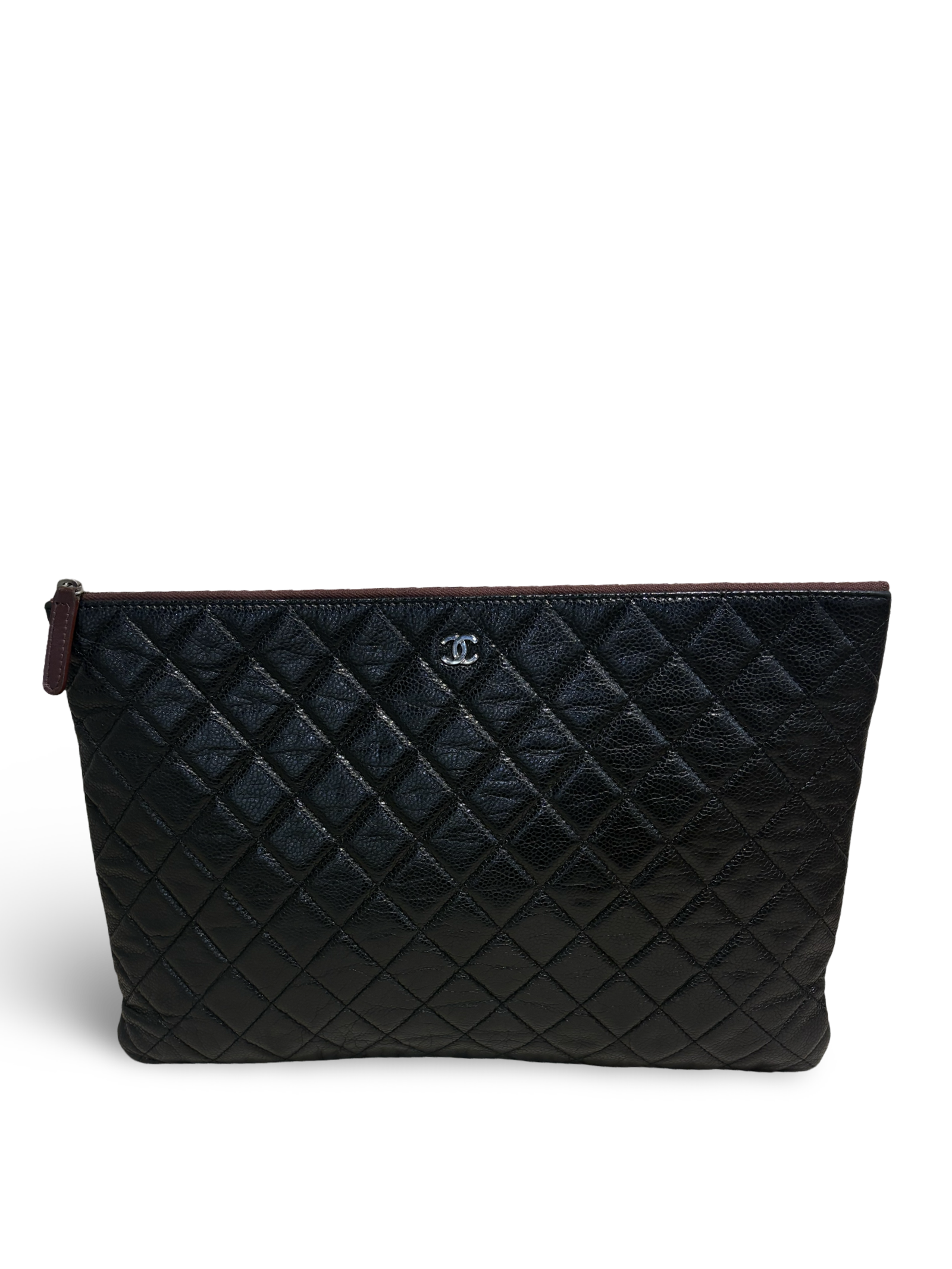Chanel Classic CC Large Black Clutch Bag