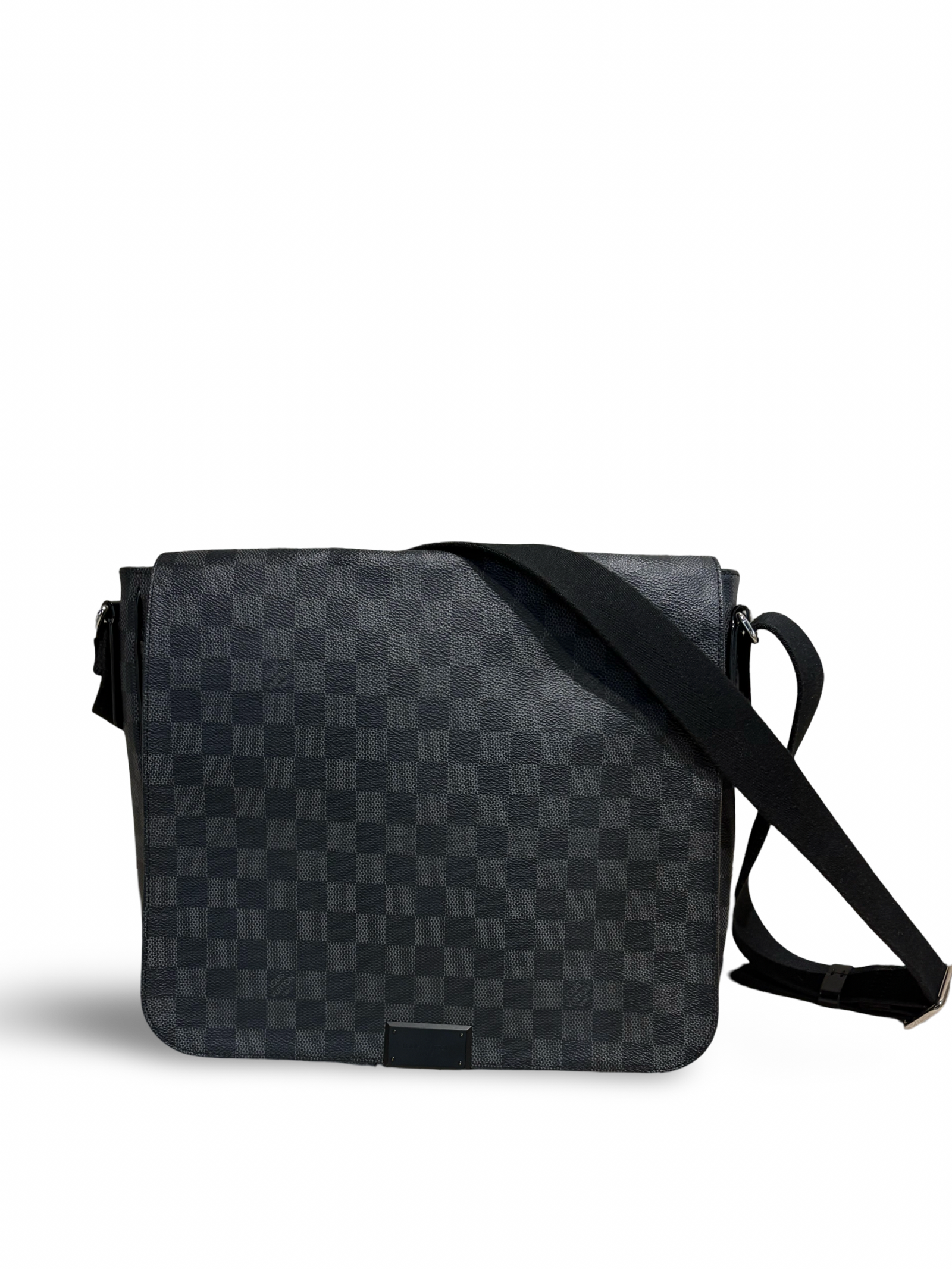 Louis Vuitton District Black Damier Monogram MM Messenger Bag