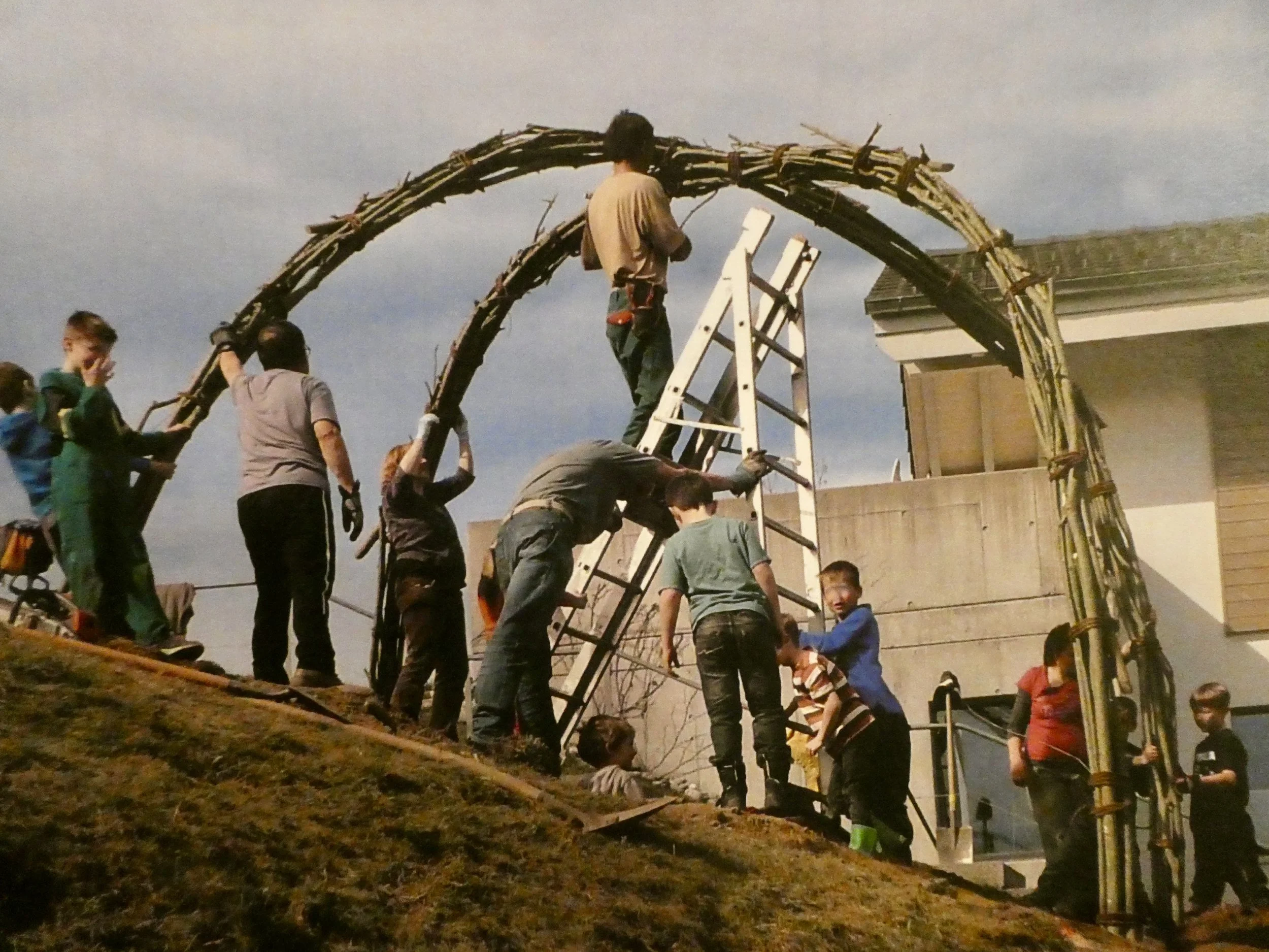 Bau des Feuerstein-Haus