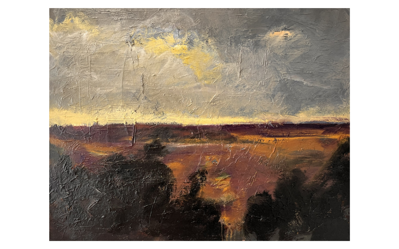 »Heidearbeit« 
/ 2025
/ 100 x 80 cm
/ Ölfarben auf Leinwand
/ Oil on linen