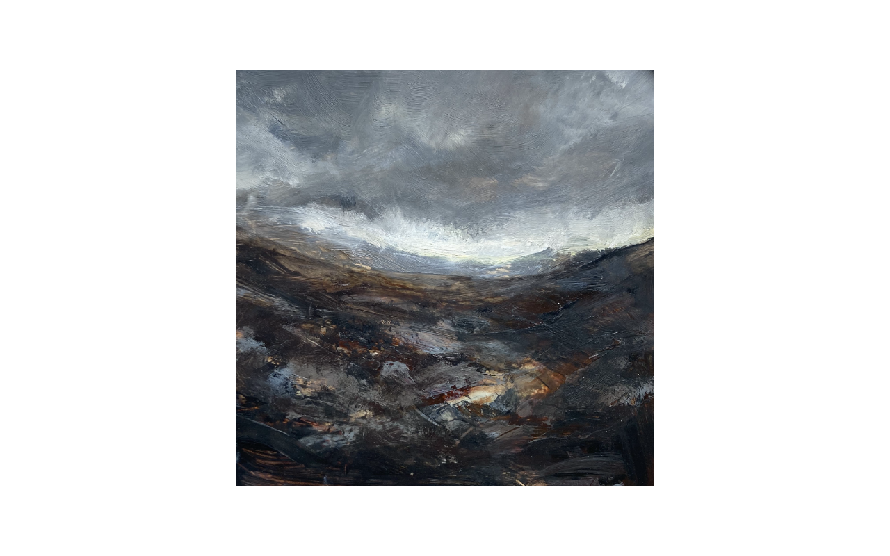 Tiefmoor II
/ 2023
/ 30 x 30 cm
/ Ölfarben auf Steinpapier auf Holz
/ Oil on stone paper on wood