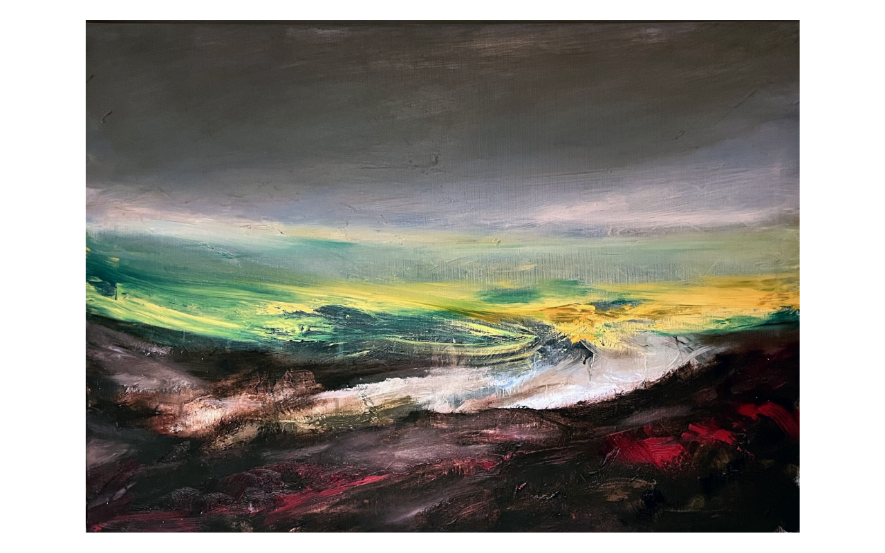 »Weitsicht« 
/ 2022
/ 70 x 35 cm
/ Ölfarben auf Leinwand
/ Oil on linen