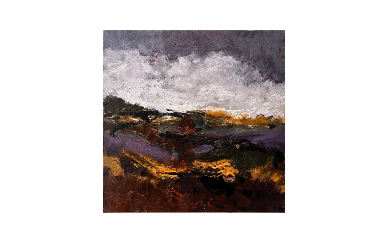 Heide II
/ 2024
/ 30 x 30 cm
/ Ölfarben auf Steinpapier auf Holz
/ Oil on stone paper on wood