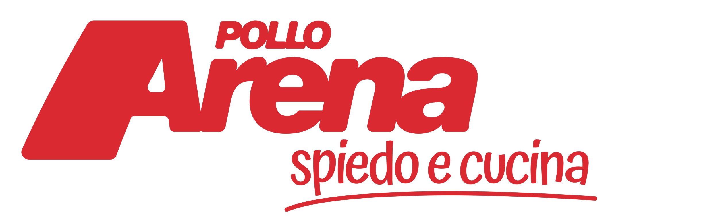 Logo del ristorante Pollo Arena con il testo "spiedo e cucina" sotto