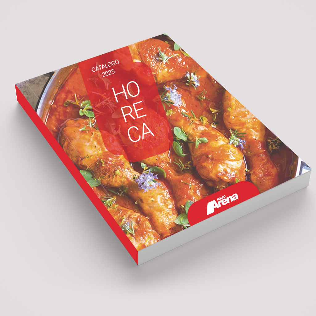 Catalogo di ricette di pollo con un'immagine di pollo in salsa con erbe aromatiche