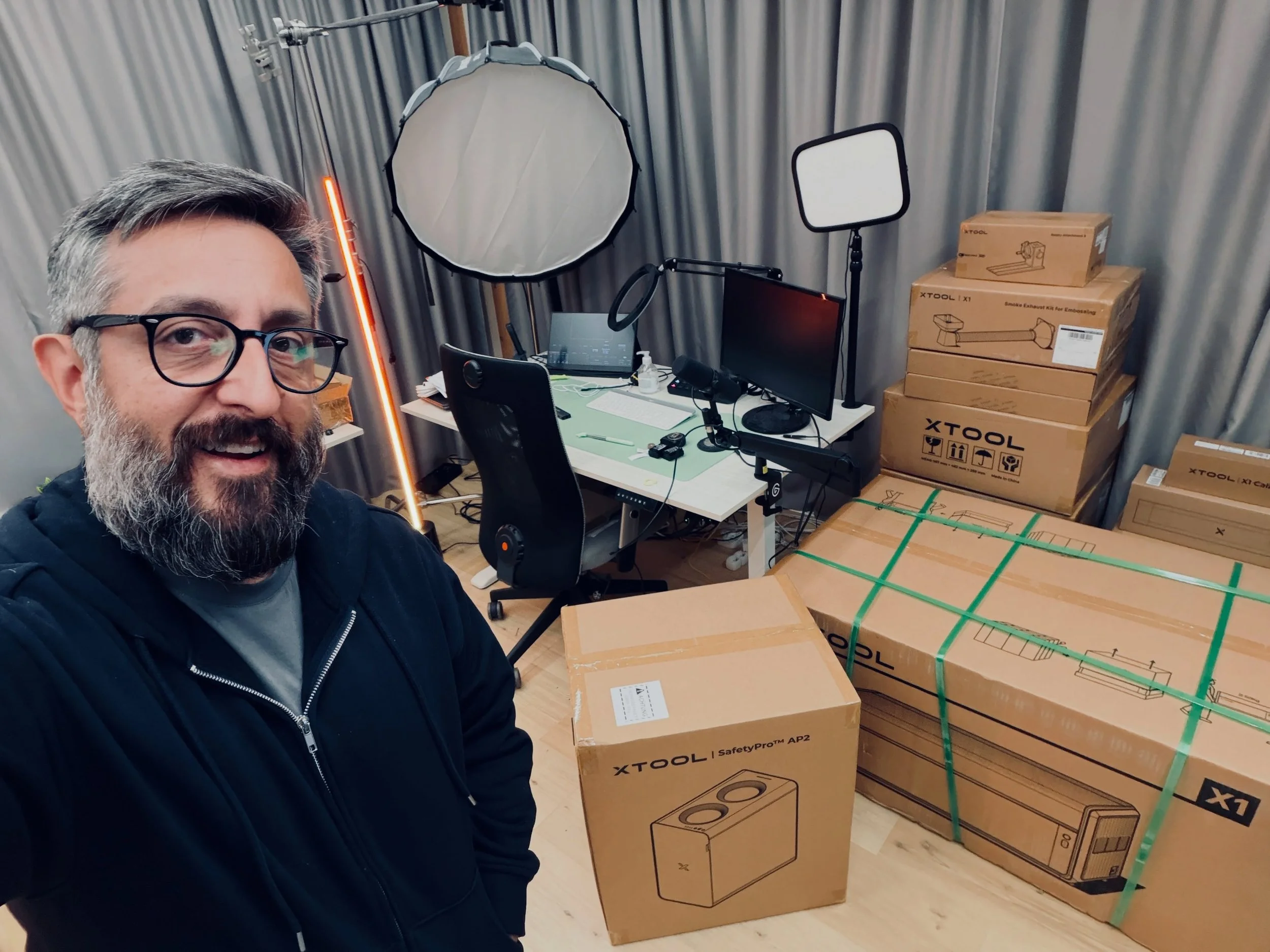 Good morning, everyone!  I was working late last night, moving things around the office, trying to clean up some of the mess and get a little more space. You know how it is. 🫣

Still have quite a bit of cable management to do, though. That&rsquo;s a