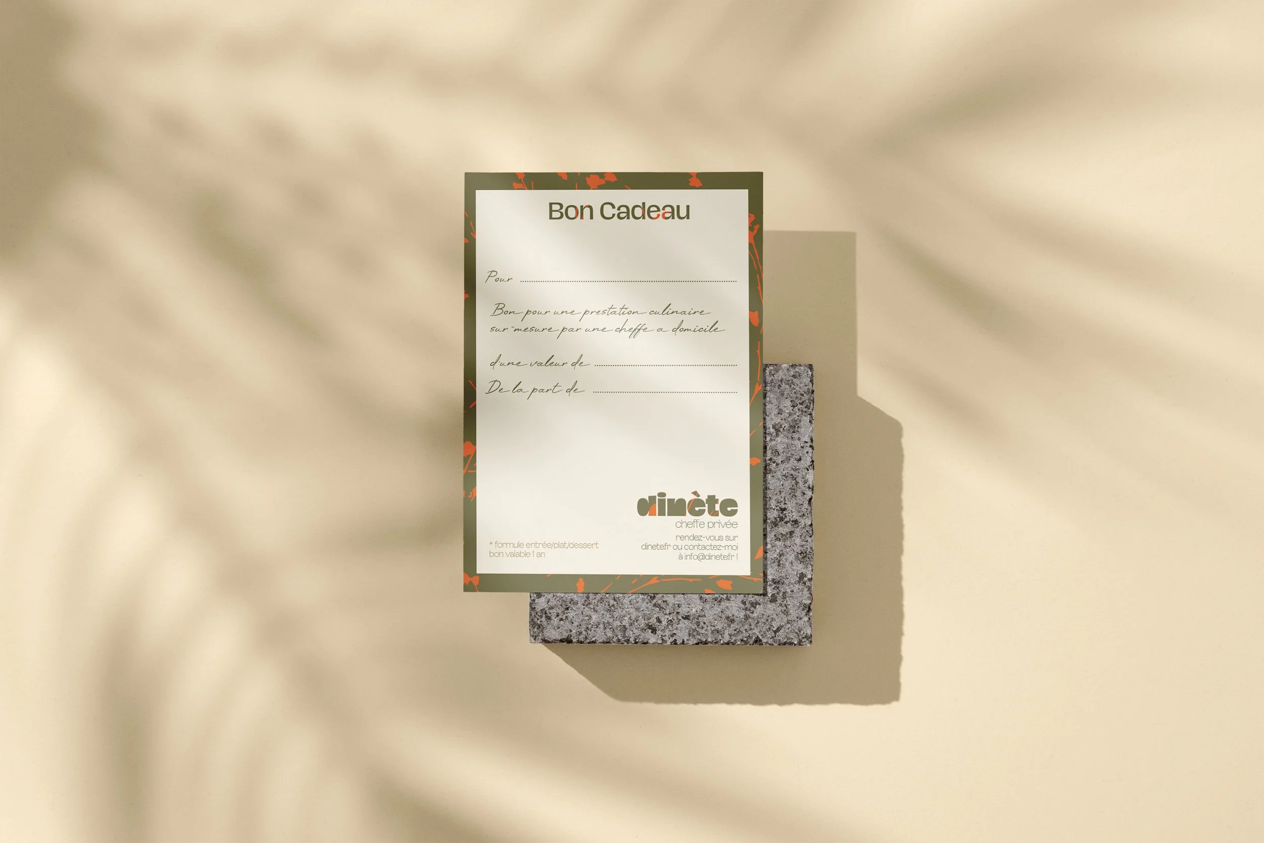 Bon cadeau, prix libre