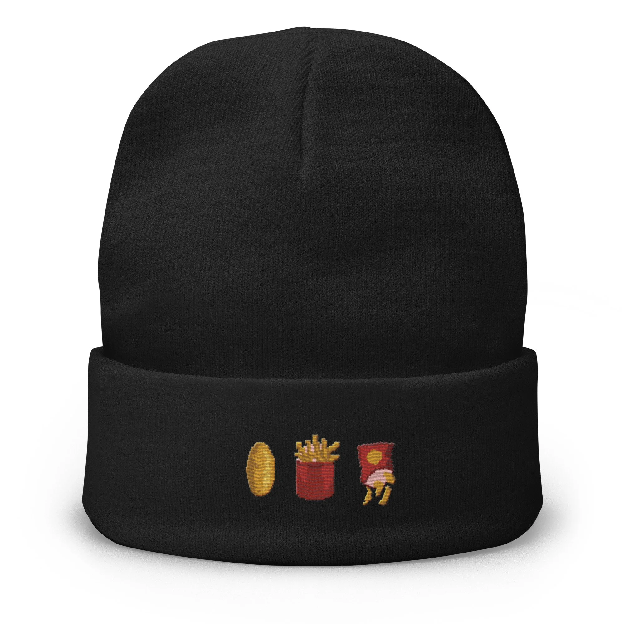 Potato, Fries & Crisps Embroidered Beanie | 2 Colours