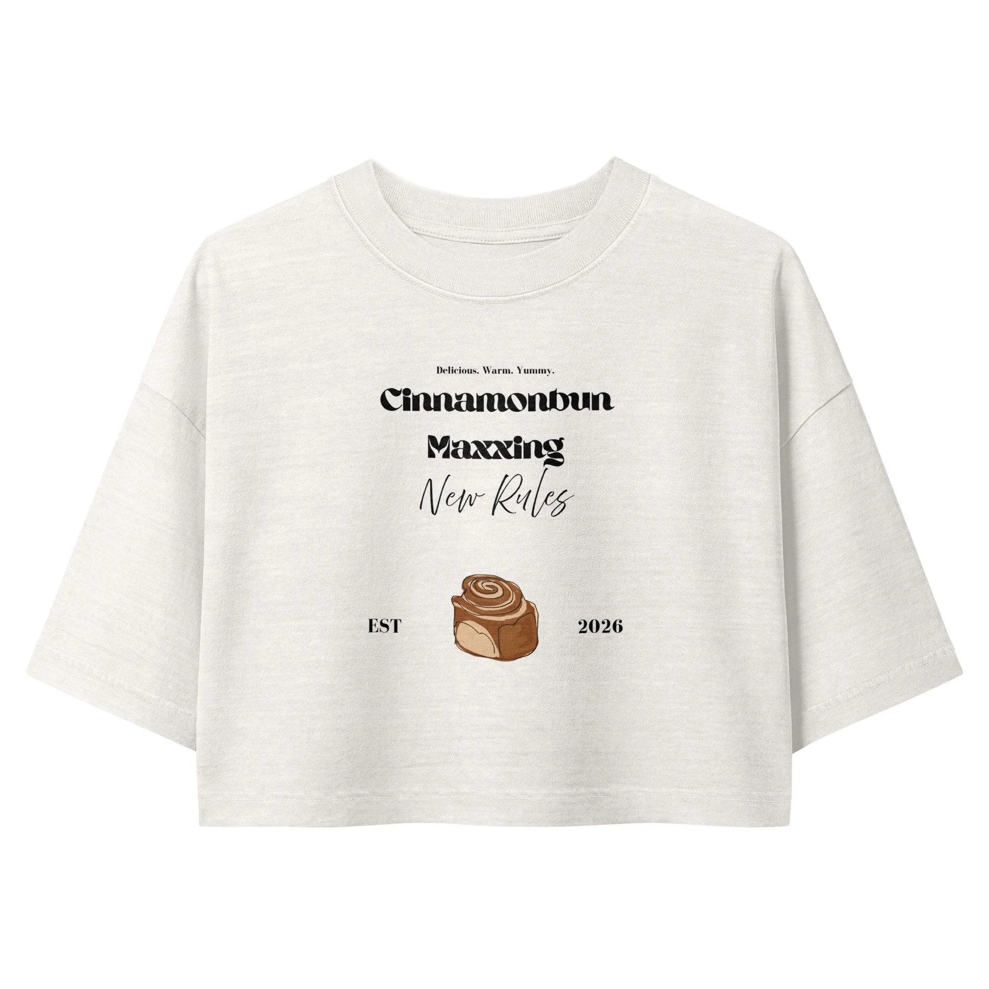 Cinnamon Bun Maxxing Crop Top