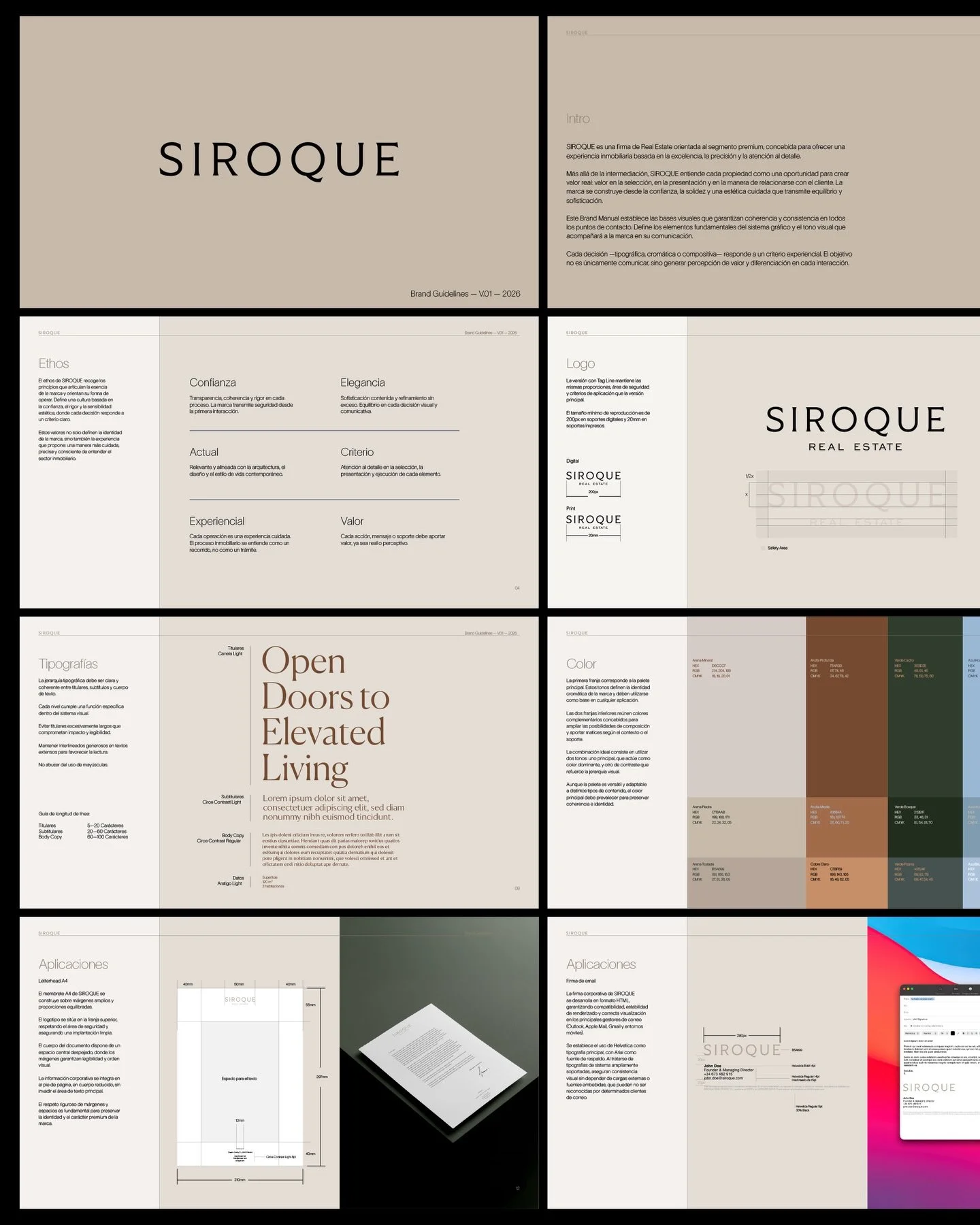 Siroque es una identidad construida desde la claridad, la proporci&oacute;n y el detalle. Un sistema visual pensado para transmitir calidad sin exceso.

Branding y direcci&oacute;n visual sergiferrando.com
.
.
.
#Branding
#RealEstateBranding
#VisualI