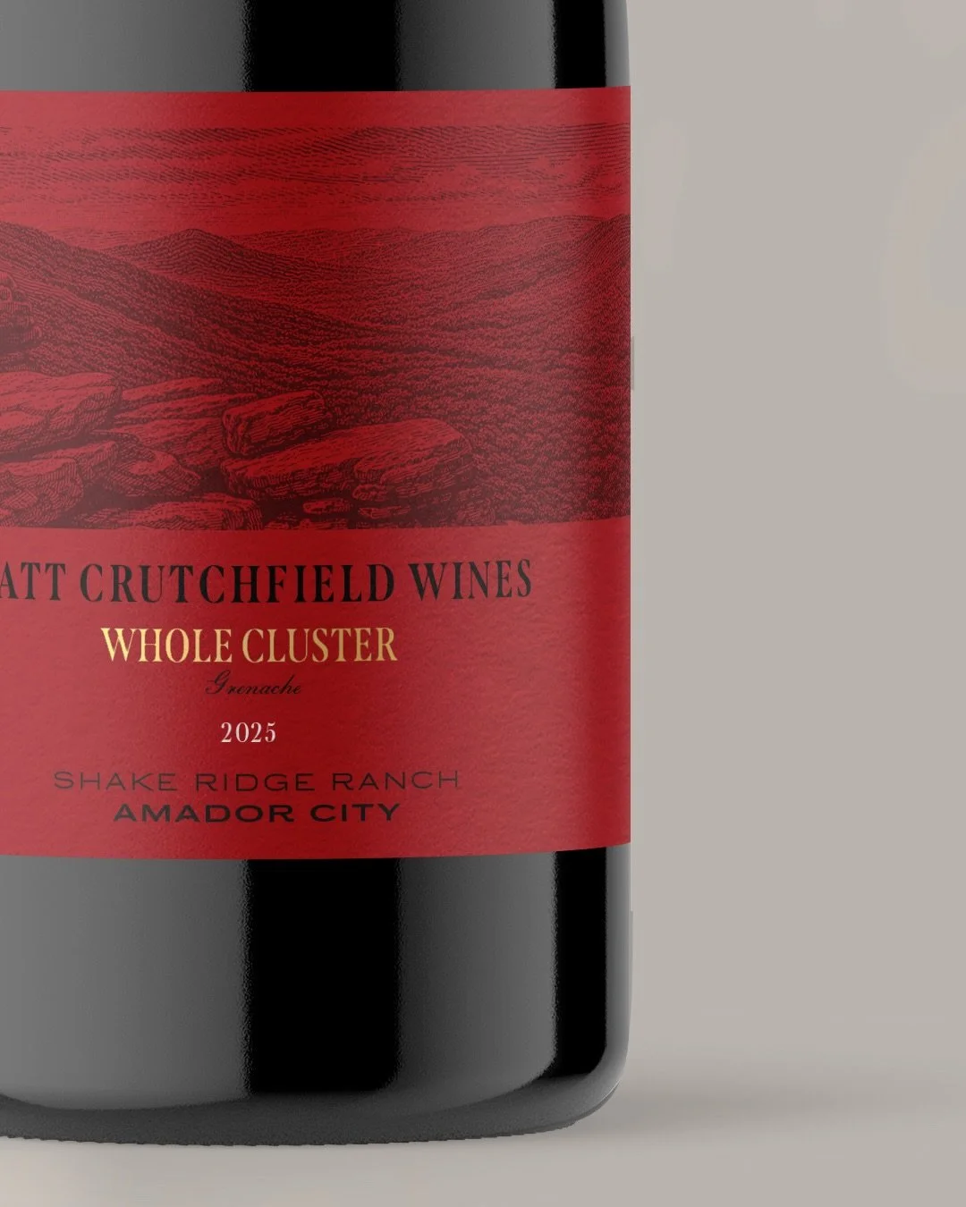 Redisseny d&rsquo;etiquetes de Matt Crutchfield Wines. Napa Valley, California.