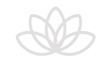 Minimalist white lotus flower outline on black background