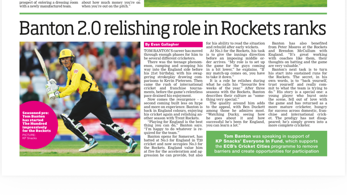 Banton 2.0 relishing his role in Rockets ranks