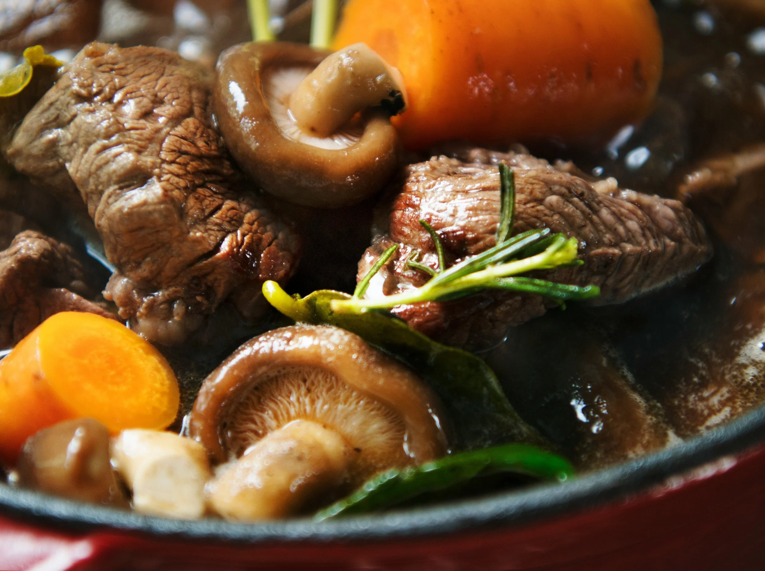Coq au Vin mit Wildschwein