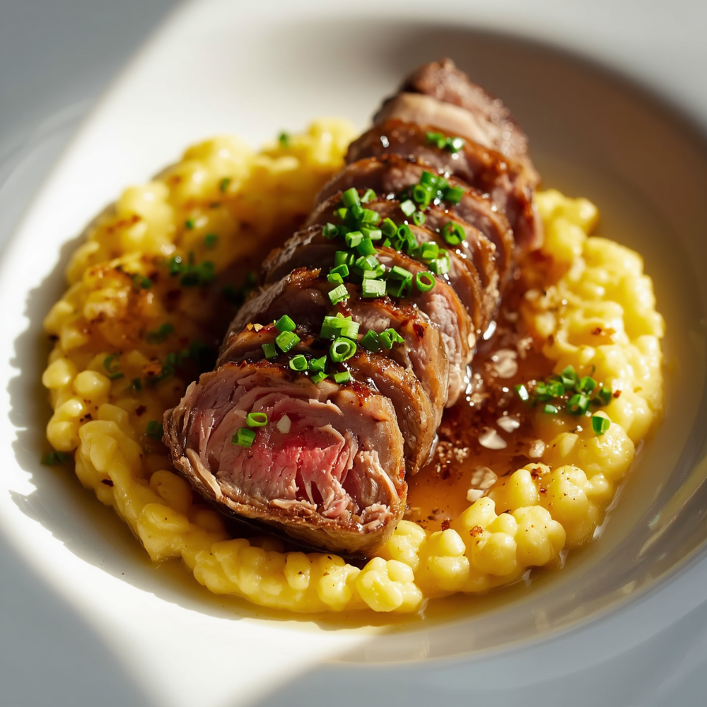 Hirsch Rollbraten Spätzle.png
