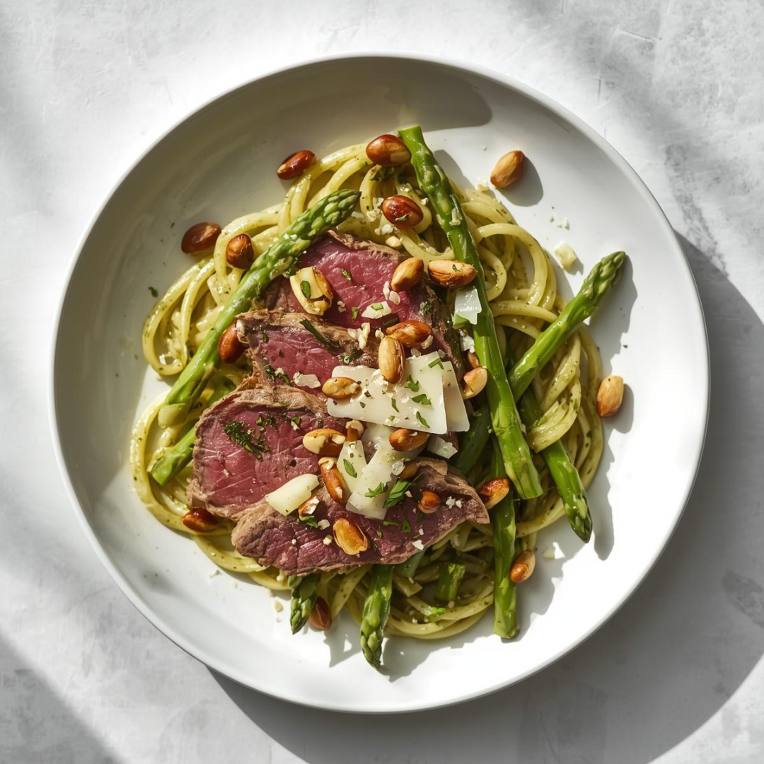 Hirsch Rücken Pasta