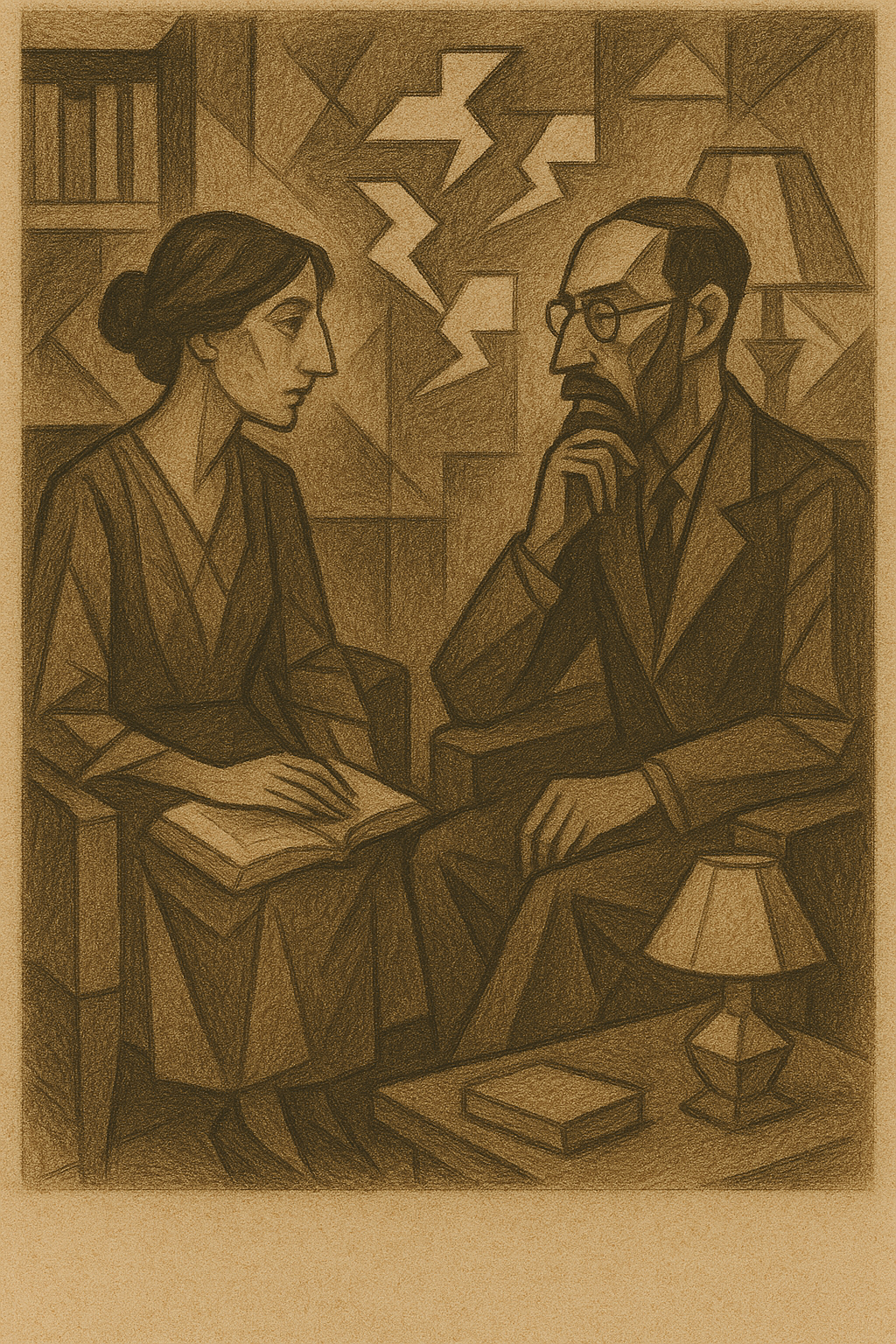 In the early decades of the twentieth century the Bloomsbury Group — among them Lytton Strachey, Virginia Woolf and John Maynard Keynes — engaged seriously with the emerging science of psychoanalysis. 
