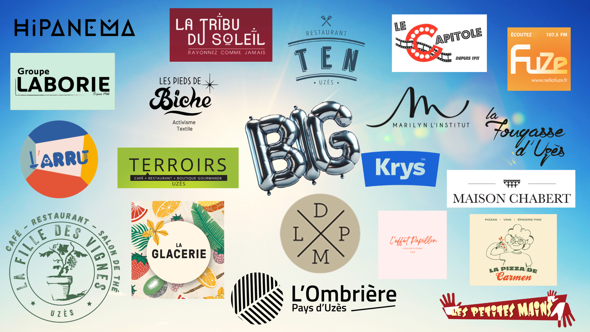 les partenaires de la big family Uzes