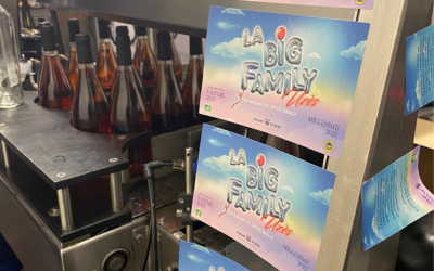 etiquette de vin domaine le petit Malo pour la big family