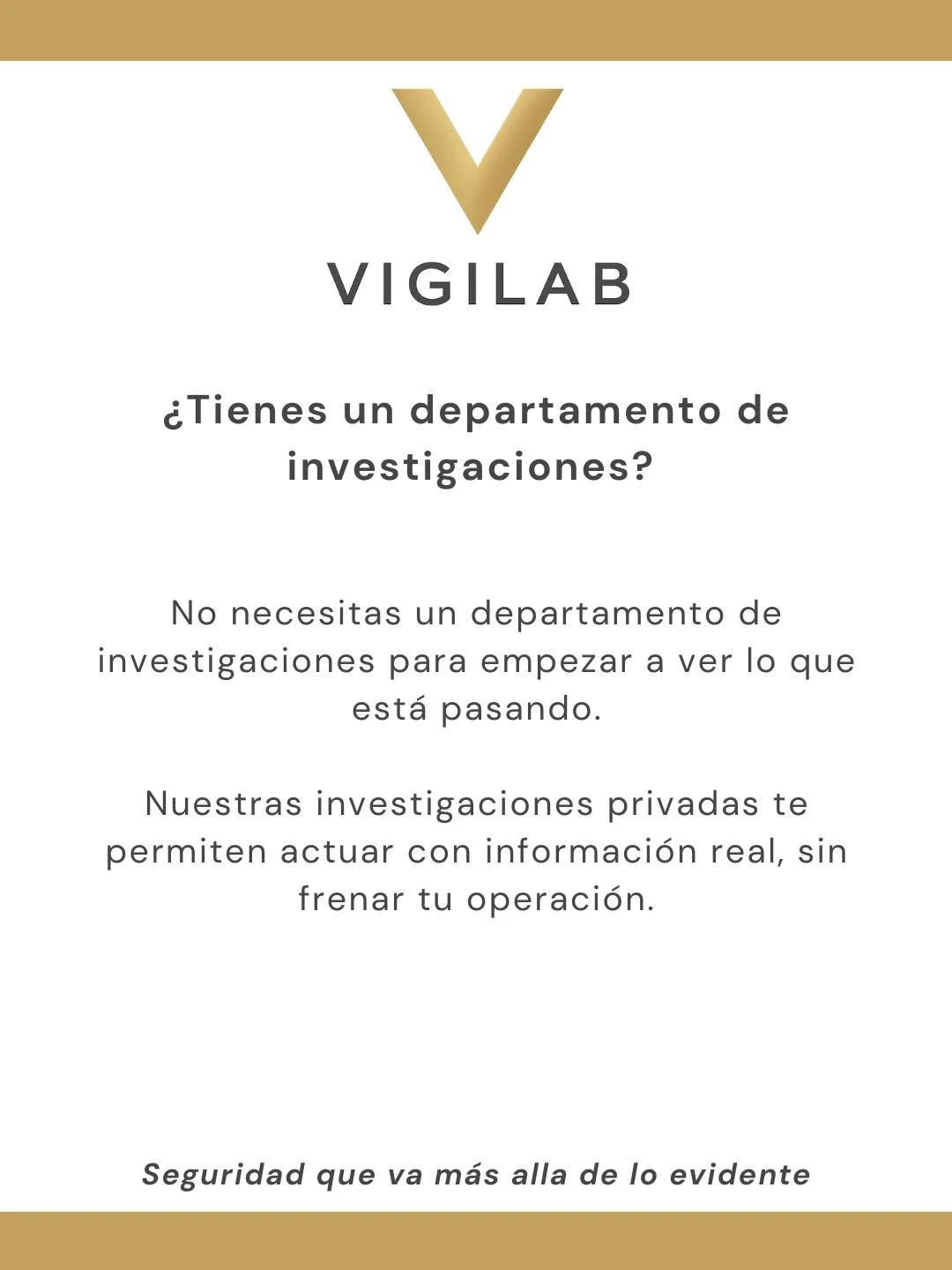 No todas las empresas cuentan con un equipo de investigaciones,
pero eso no significa que no existan situaciones que deban ser analizadas.

En el d&iacute;a a d&iacute;a operativo pueden surgir inconsistencias, dudas o riesgos que no siempre son visi