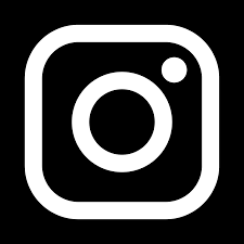 Instagram logo in black and white