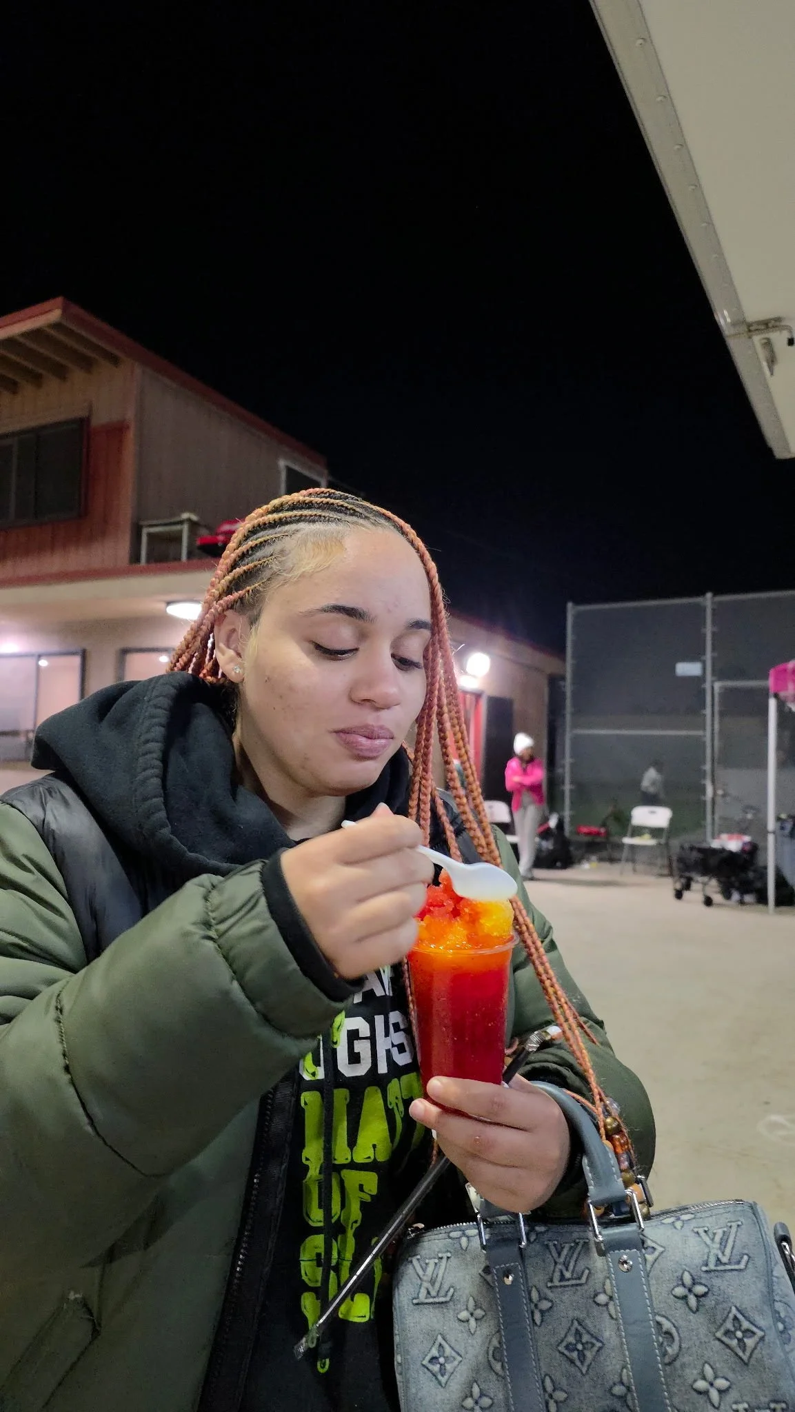 Peach Mango x Watermelon topped w/ Tajin