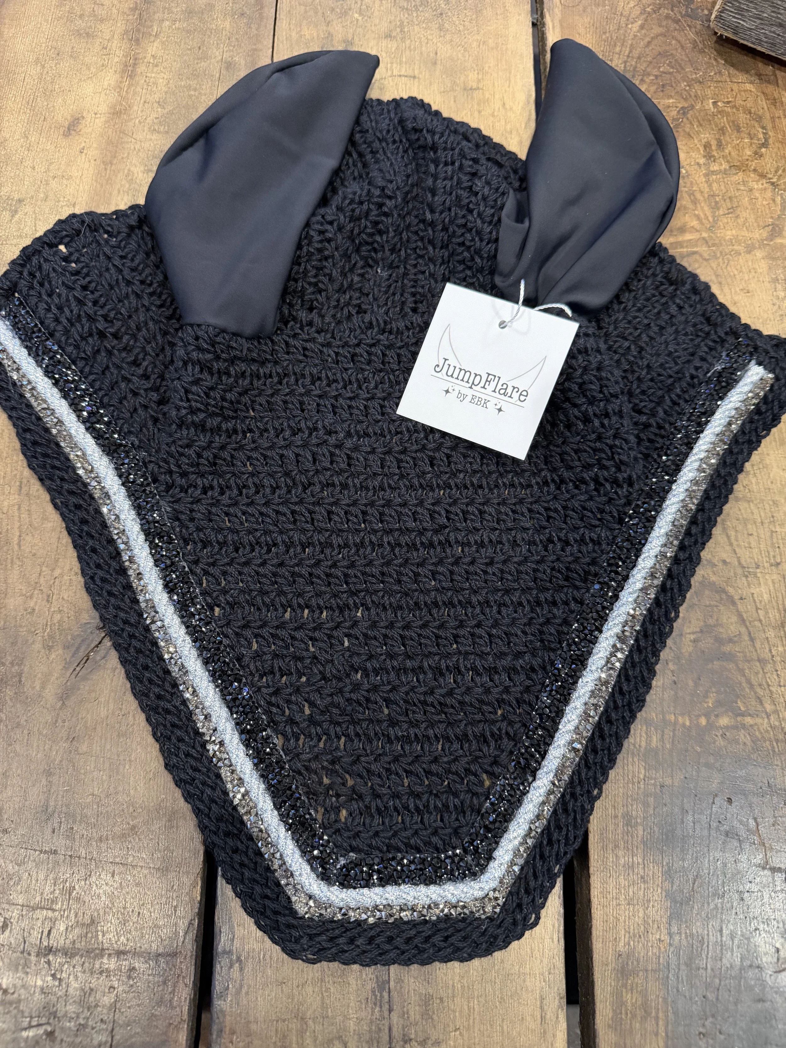 Black and Silver Sparkle Square