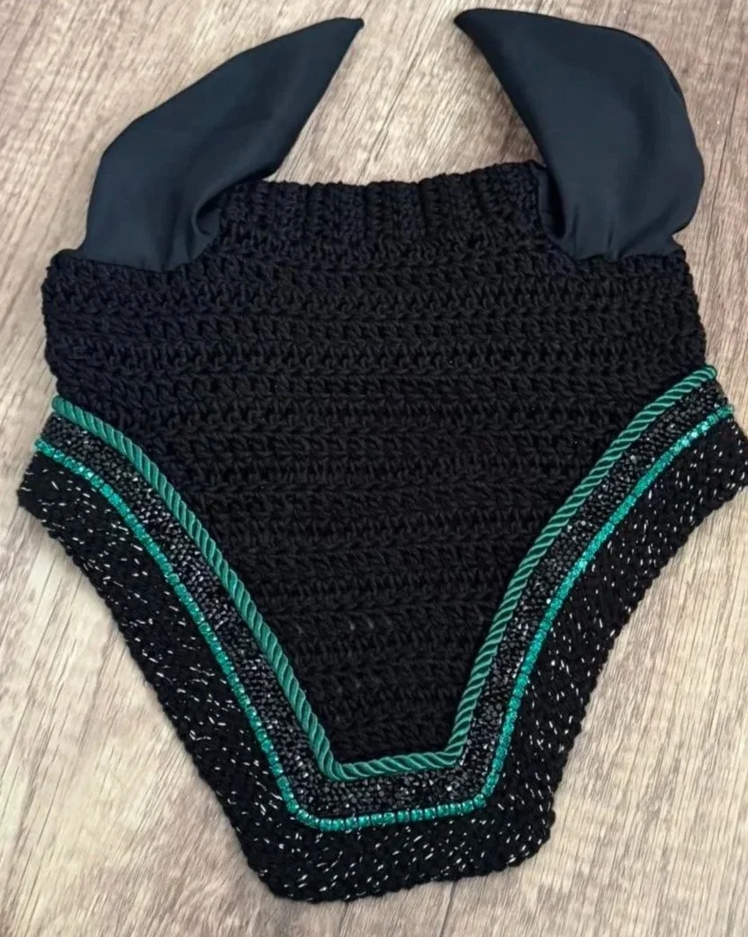 Green Sparkle  Square Bonnet