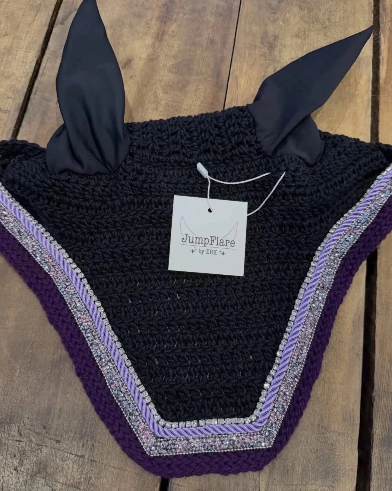 Purple Sparkle Square Bonnet