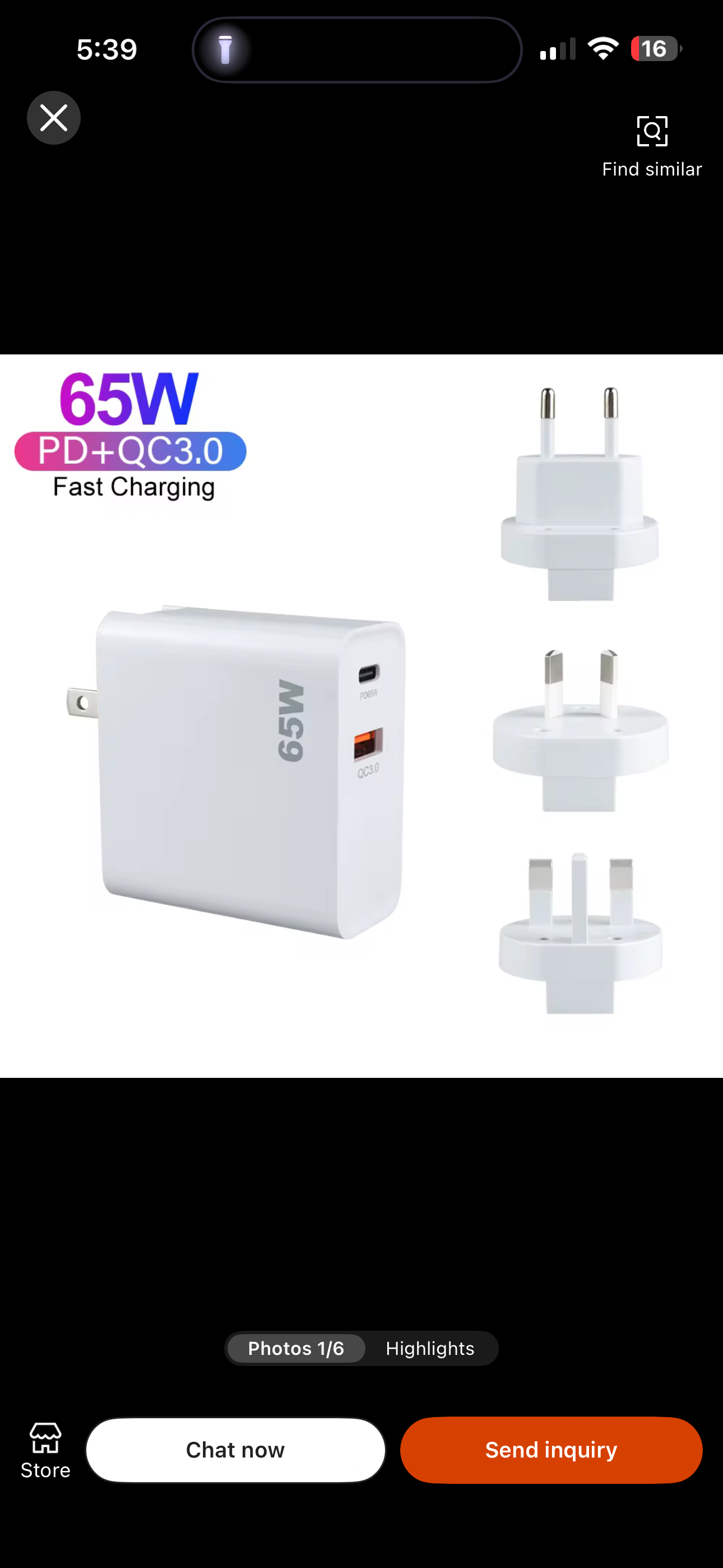 65W Universal Fast Charging Adapter