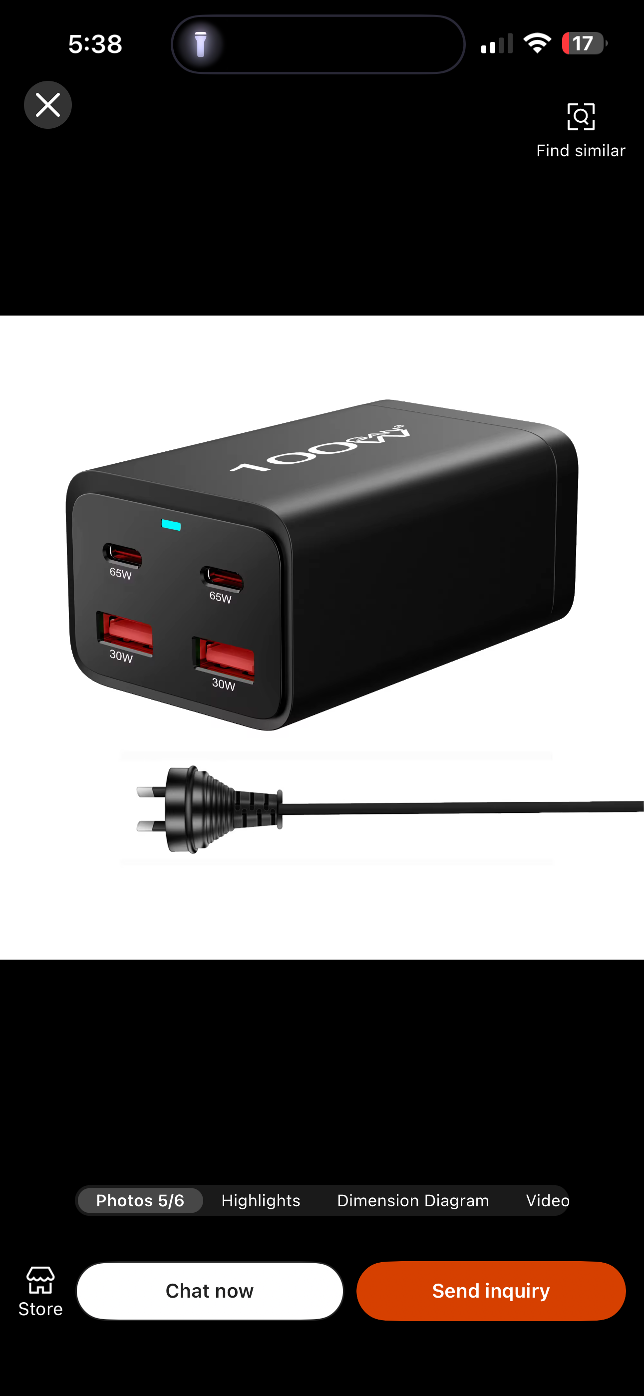 100W Quad-Port USB Fast Charger