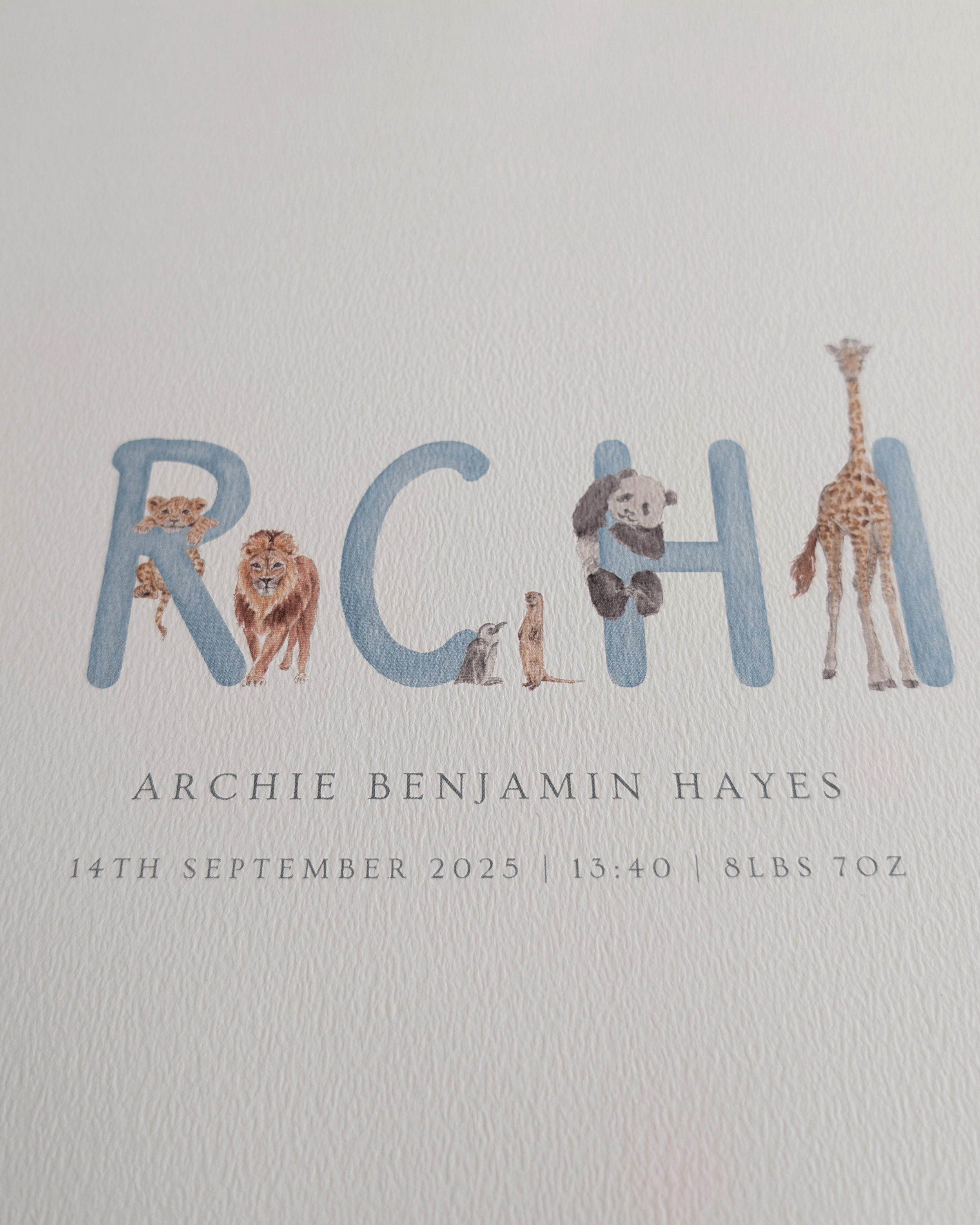 personalised-nursery-name-print-baby-gift-close up-blue-archie.png