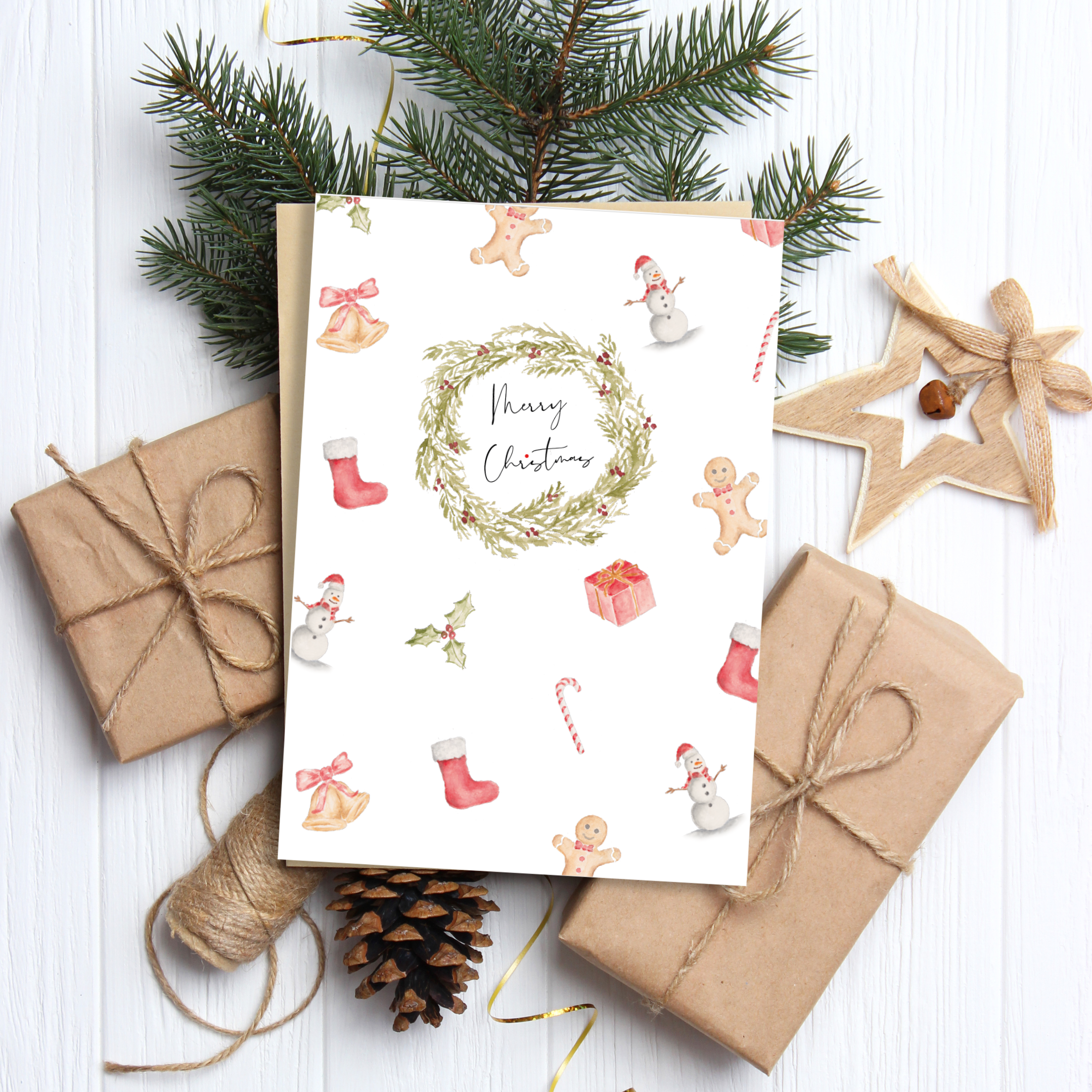 Festive Icons Christmas Card