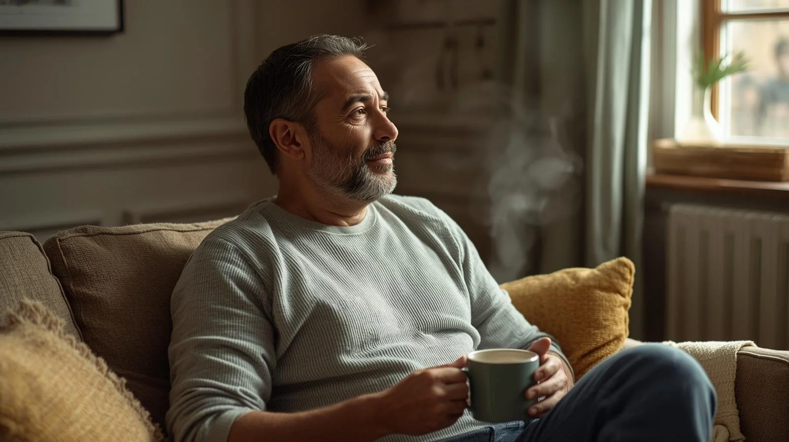 A man undergoes depression therapy in Chicago, Illinois.