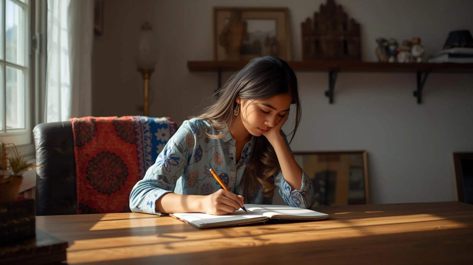 A young woman undergoes autism therapy in Chicago, IL.