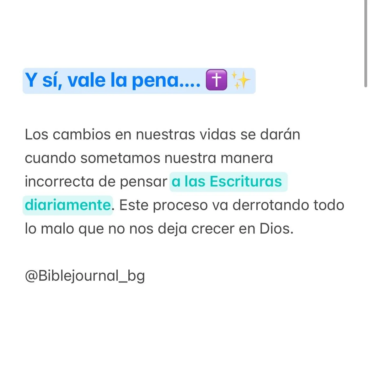 &amp; s&iacute;, vale la pena. Vale la pena cada minuto invertido, cada lucha interna, cada ajuste inc&oacute;modo. Sigue perseverando 🥹 | Y como dijo una gran adoradora: &iquest;siquiera es un sacrificio, si al final lo obtenemos a &Eacute;l? ✝️