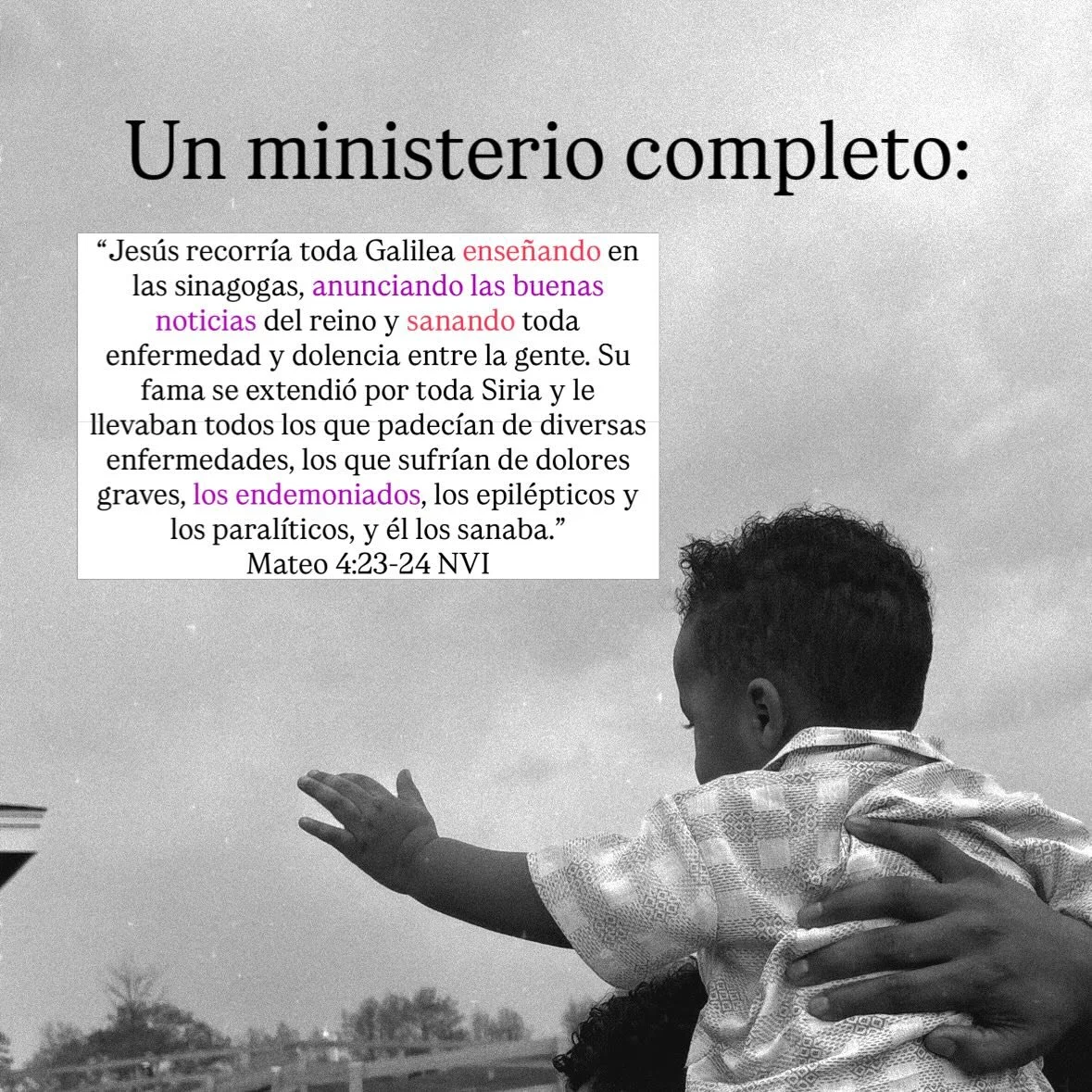 Quiz&aacute;s no necesitamos escoger entre una cosa o la otra, sino volver al modelo de Jes&uacute;s 🫀