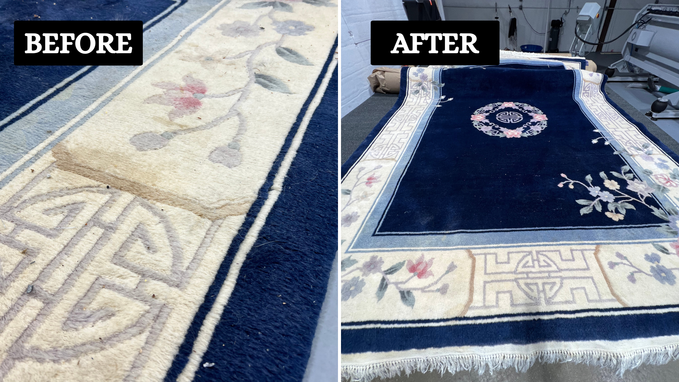 Hand-Knotted Wool Rug Cleaning in Barrington, IL — Pet Urine Treatment, Pet Hair Removal, Fringe Cleaning, Controlled Drying, Pickup &amp; Delivery